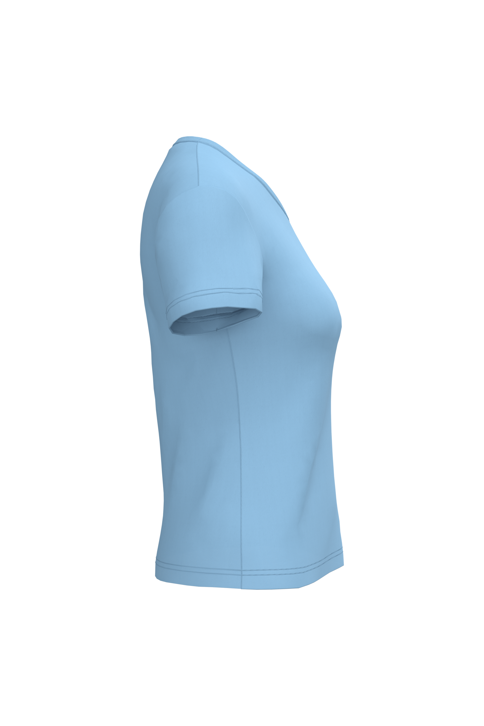 T-shirt col V manches courtes femme – Image 1380