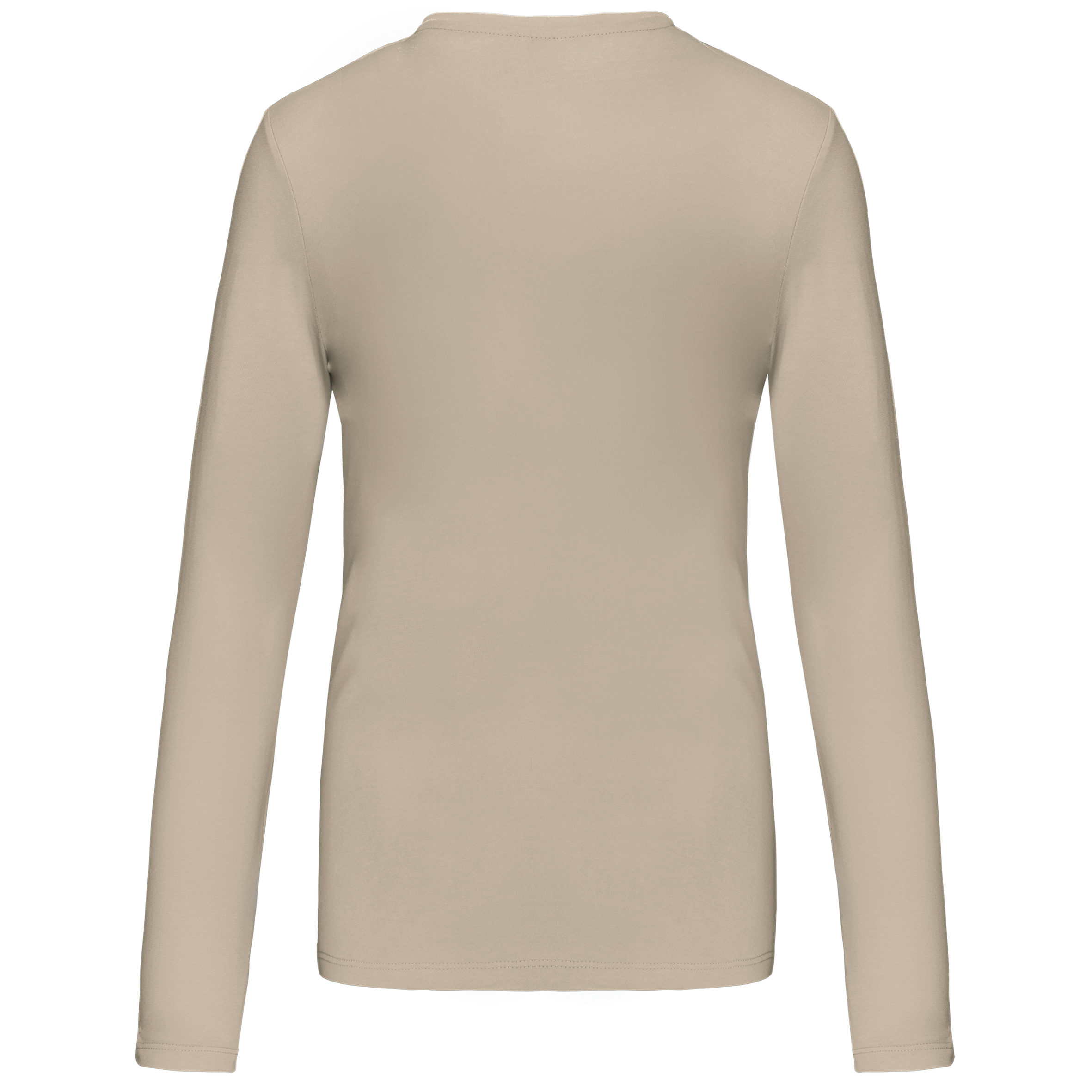 T-shirt col V manches longues femme – Image 3129