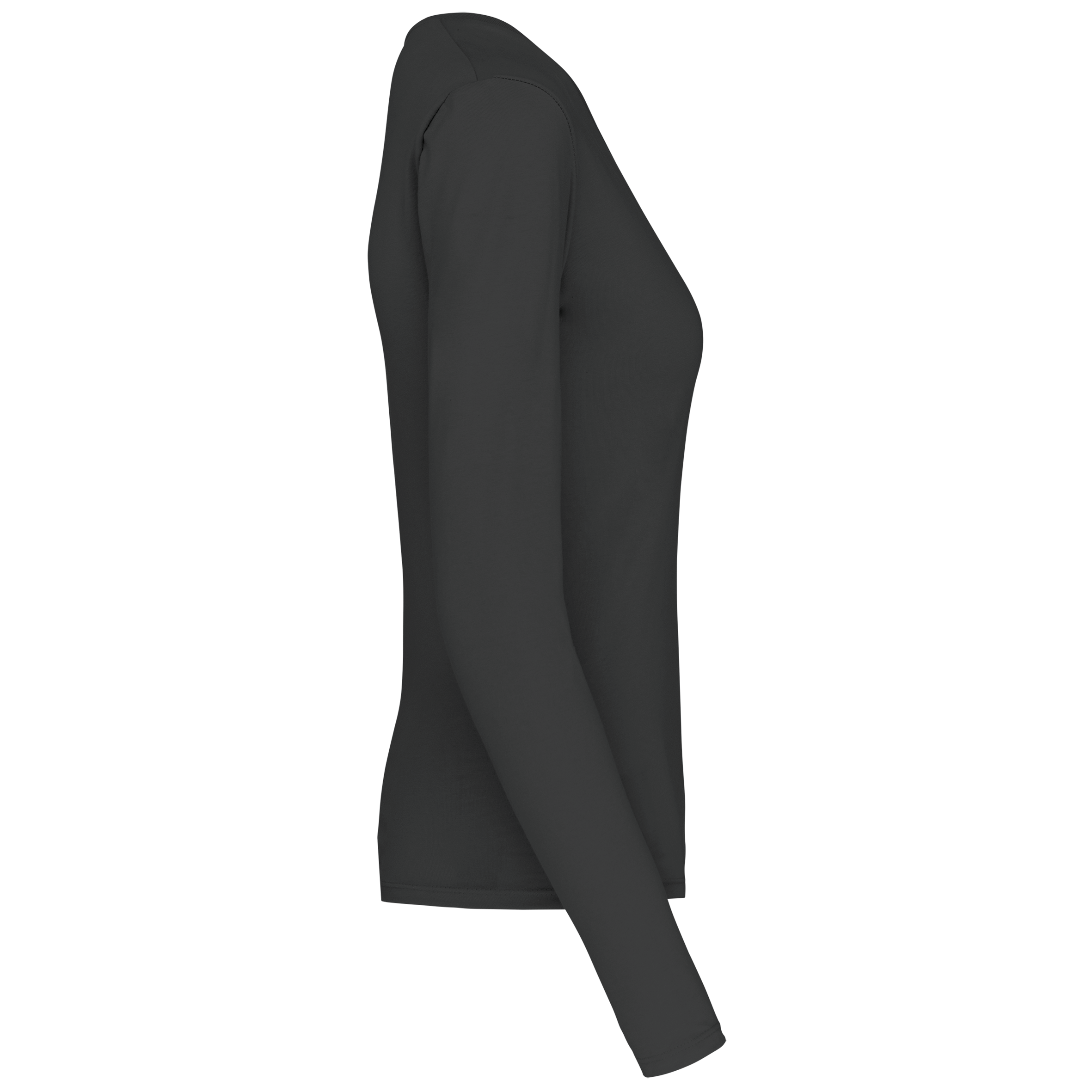 T-shirt col V manches longues femme – Image 3058