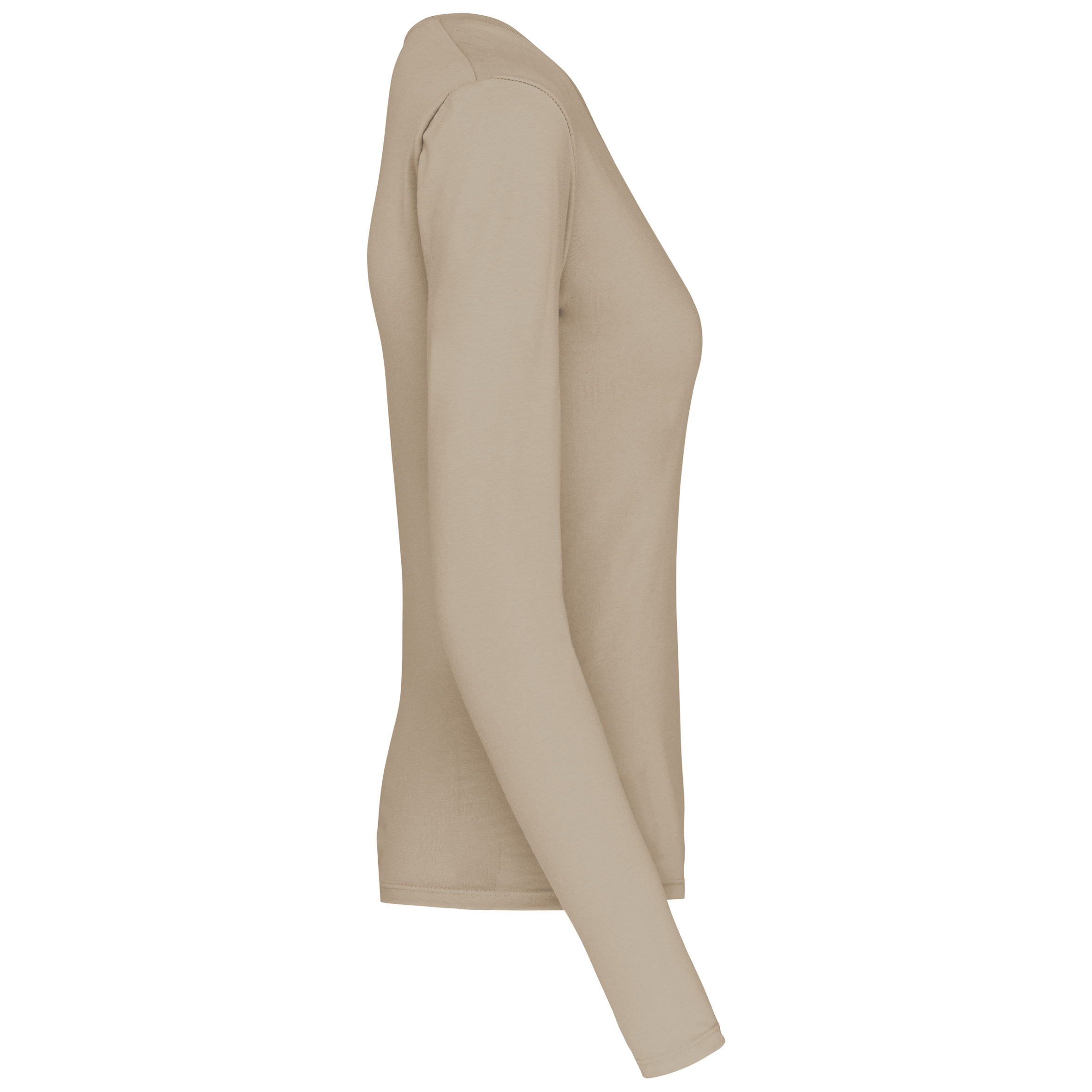 T-shirt col V manches longues femme – Image 3130