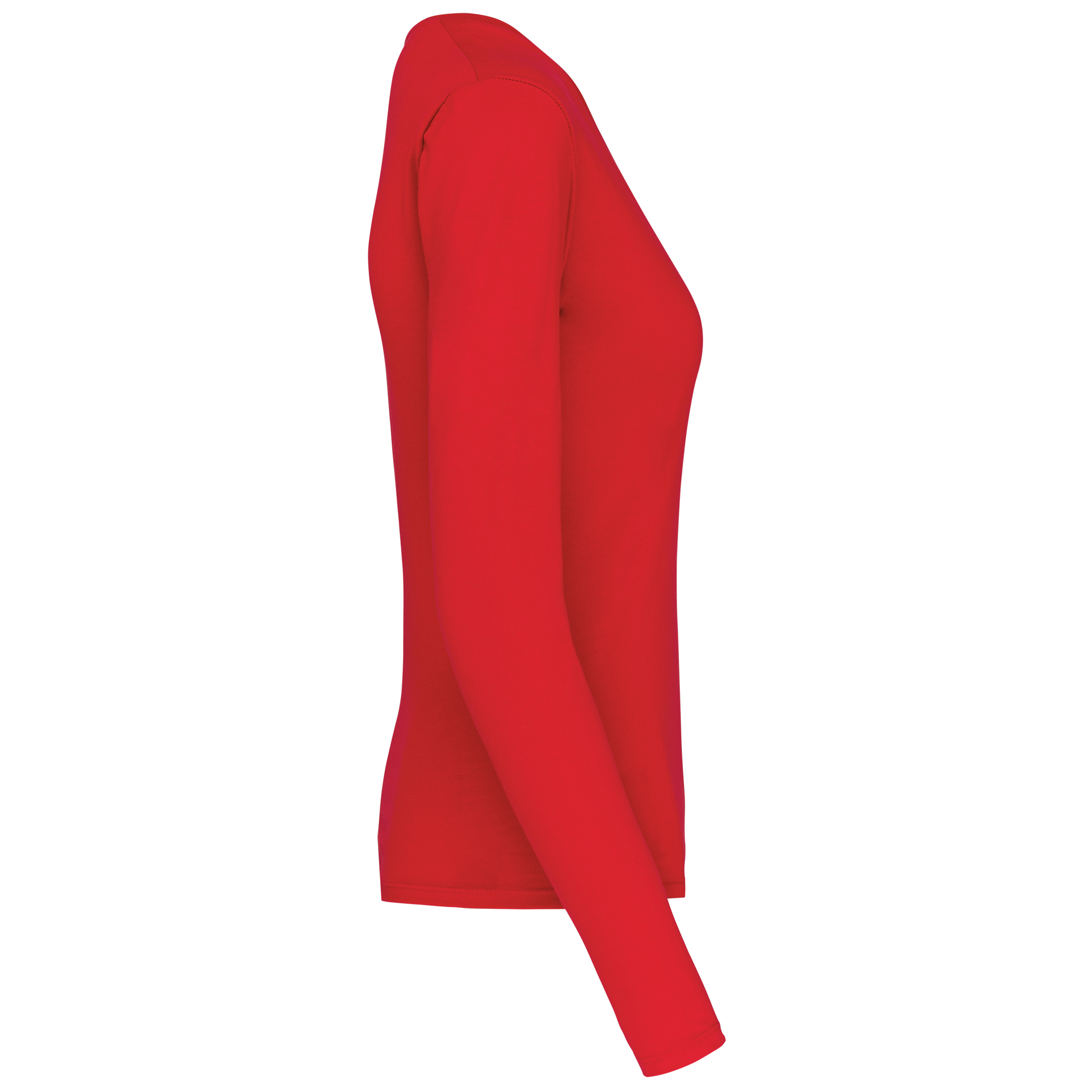 T-shirt col V manches longues femme – Image 3202