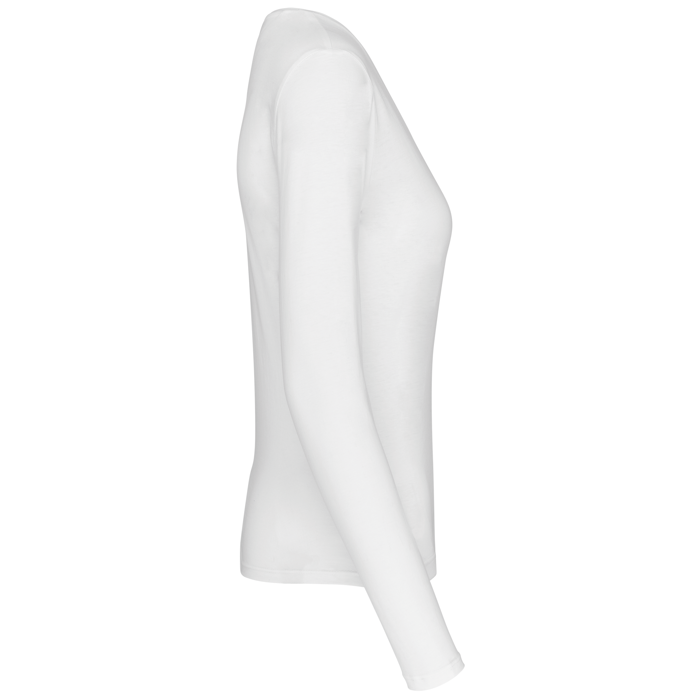 T-shirt col V manches longues femme – Image 2798