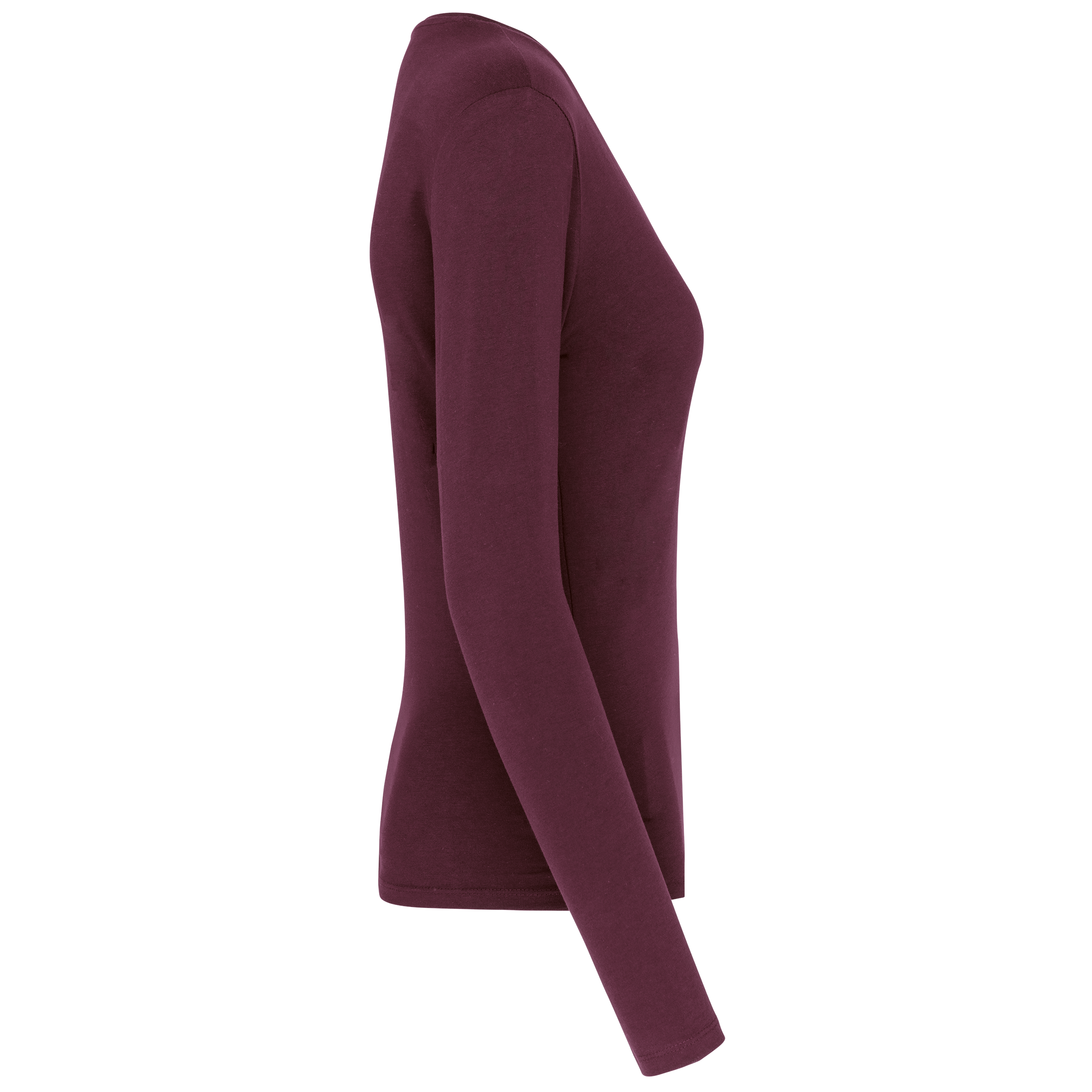 T-shirt col V manches longues femme – Image 2810