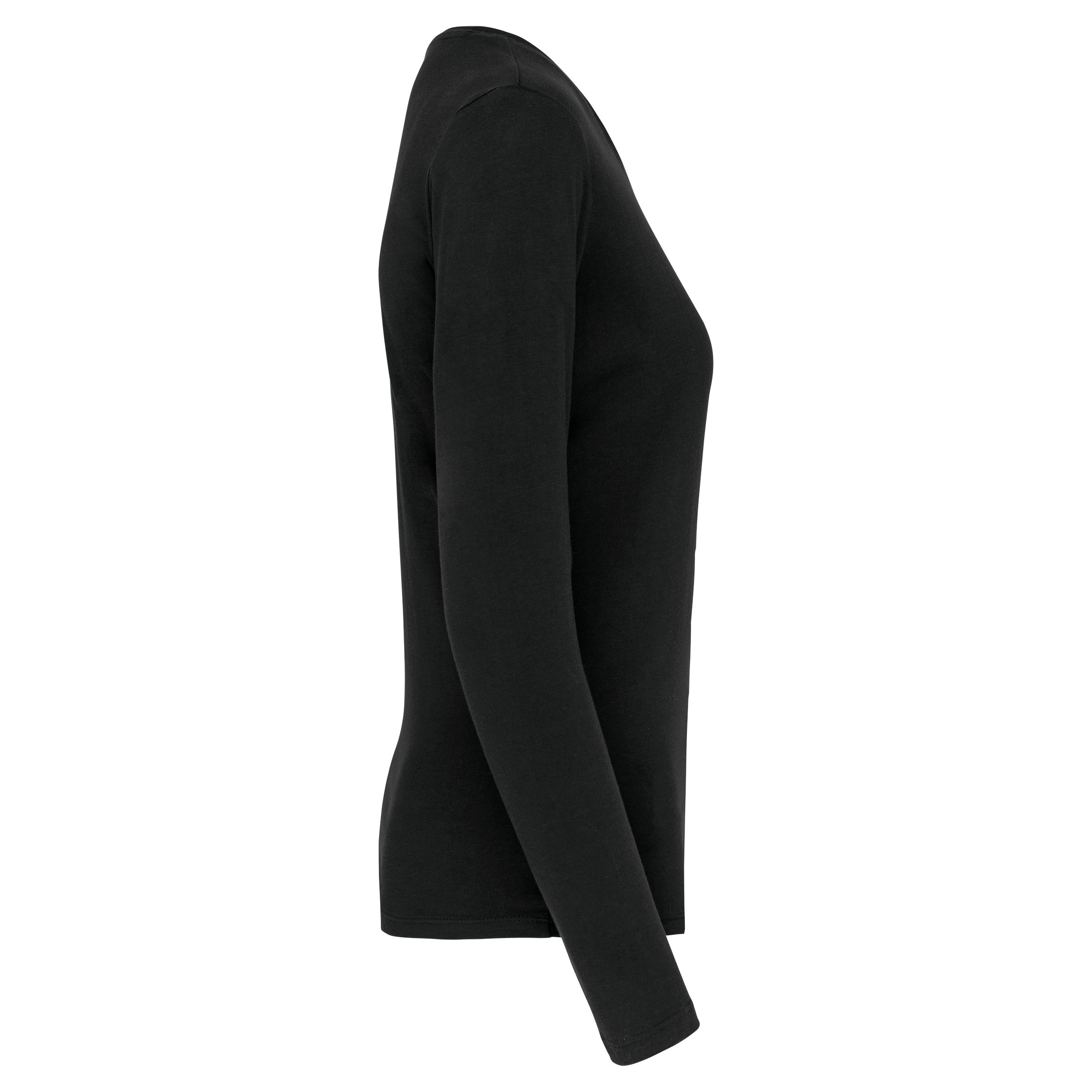 T-shirt col rond manches longues femme – Image 2706