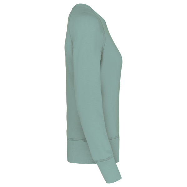 Sweat-shirt Bio col rond manches raglan femme – Image 7556