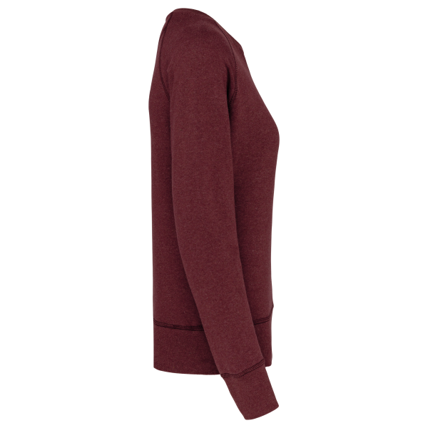 Sweat-shirt Bio col rond manches raglan femme – Image 7592