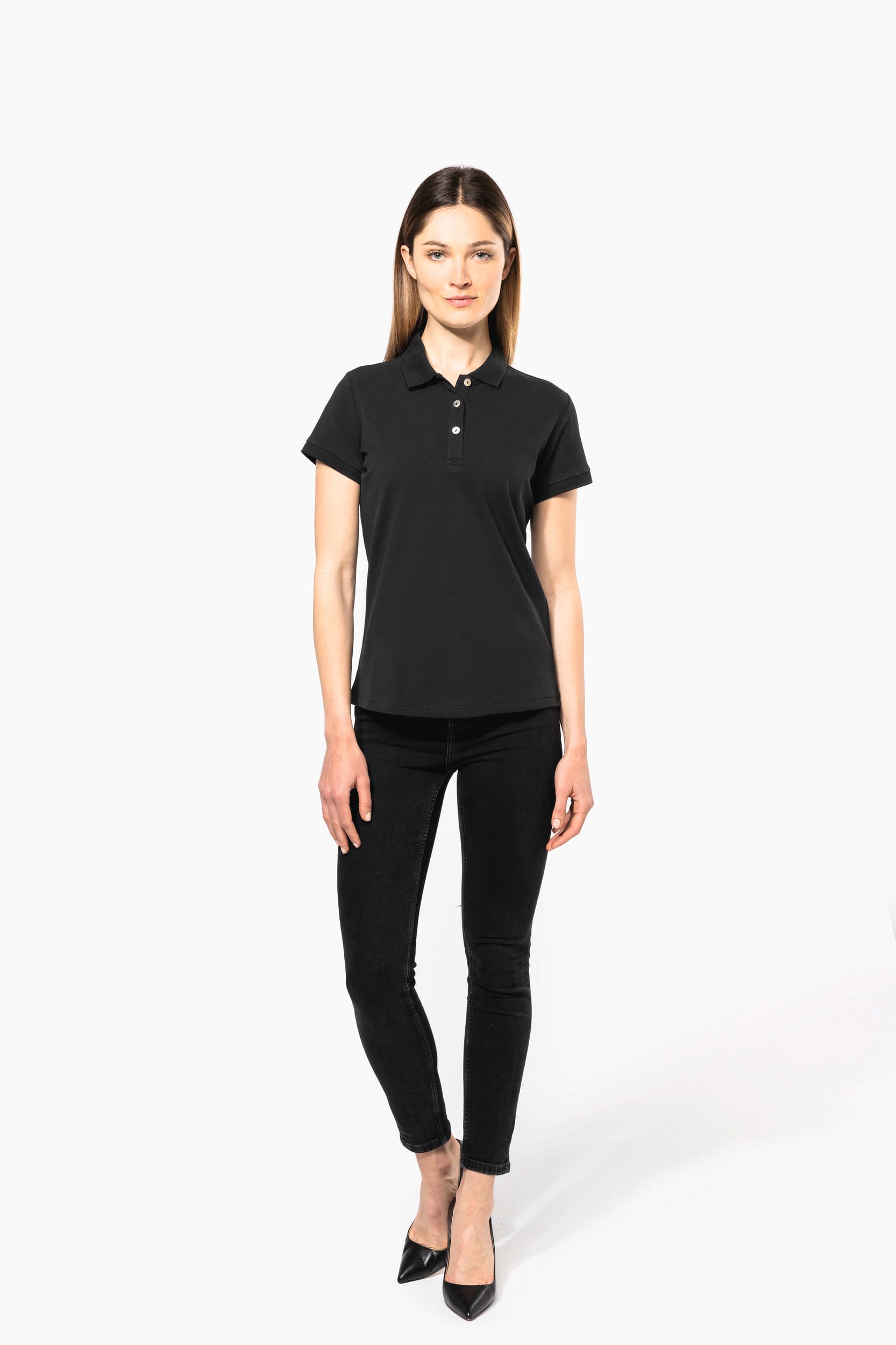 Polo Supima® manches courtes femme – Image 137