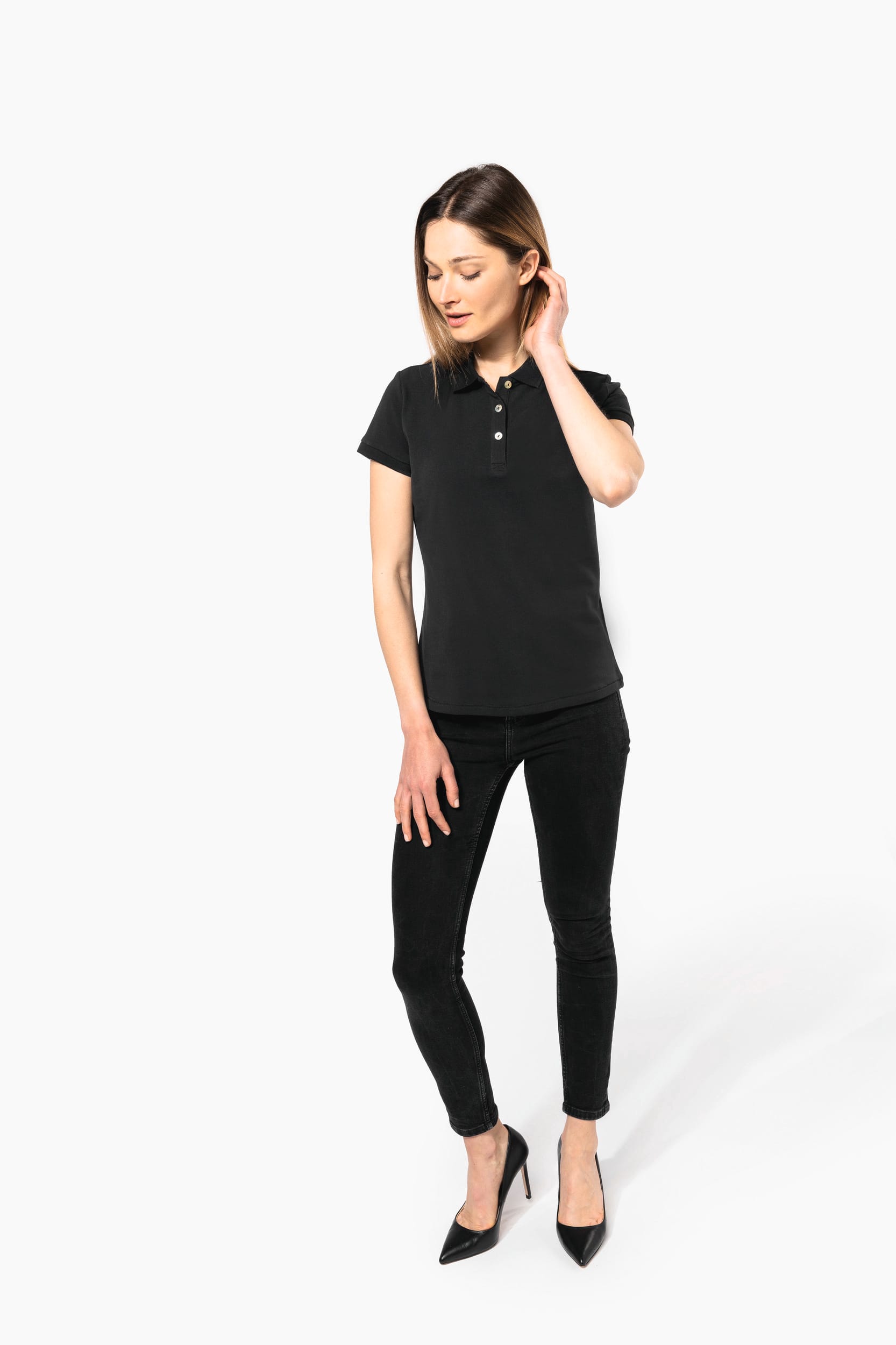 Polo Supima® manches courtes femme – Image 138