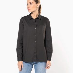 Chemise coton Nevada manches longues femme