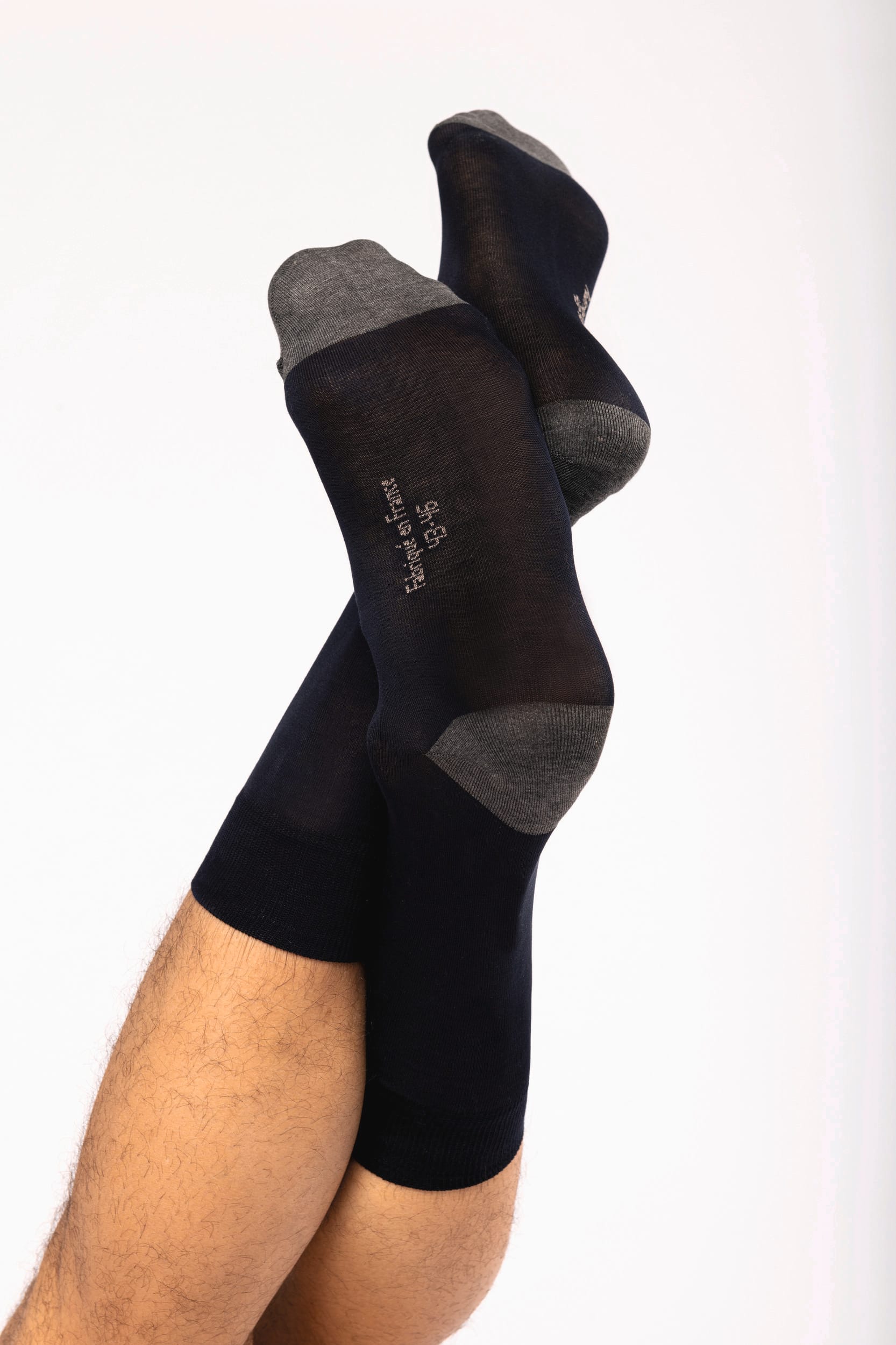 Chaussettes de ville mi-hautes coton mercerisé Origine France Garantie – Image 5