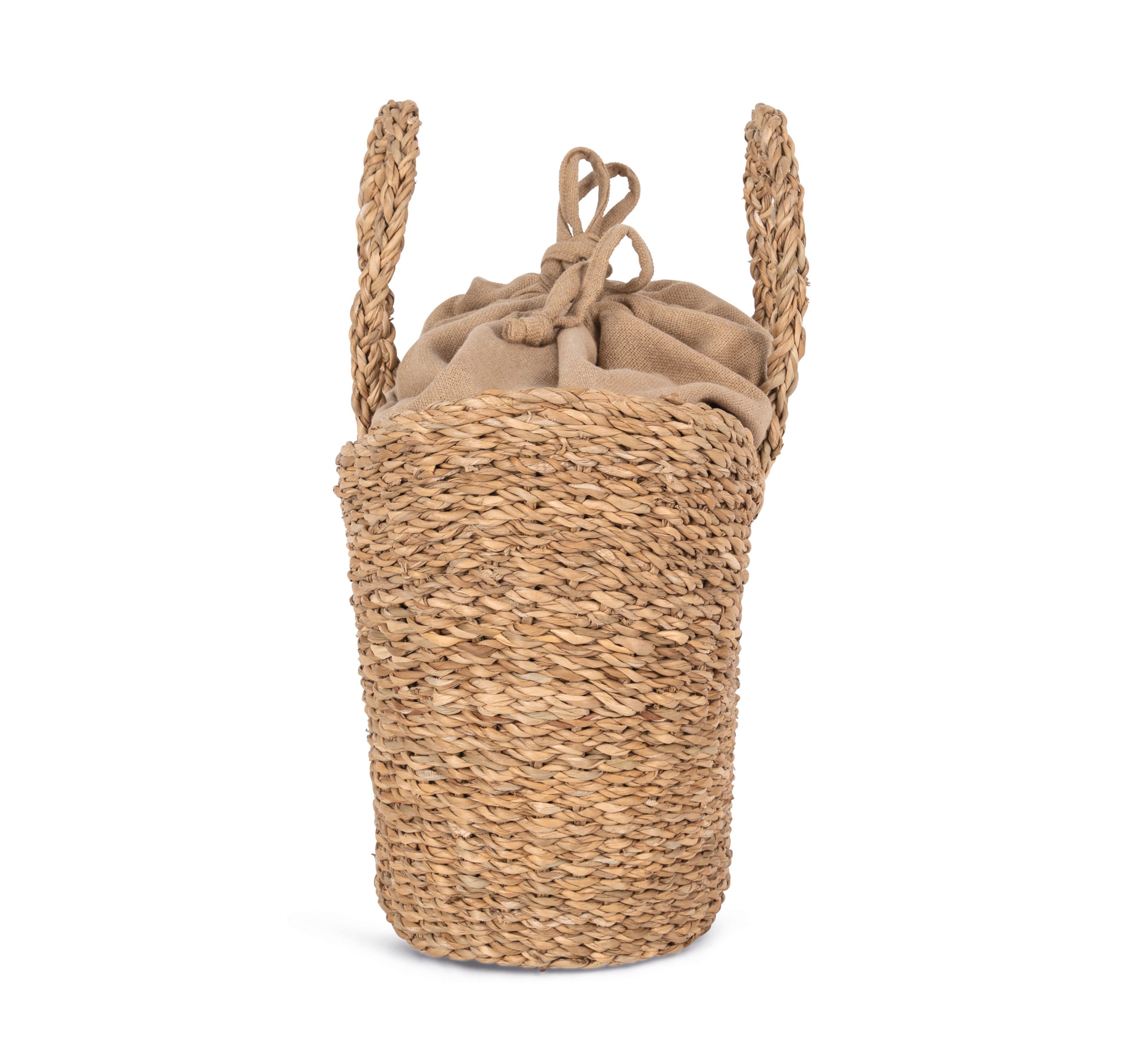 Sac panier demi-lune en jonc de mer – Image 14
