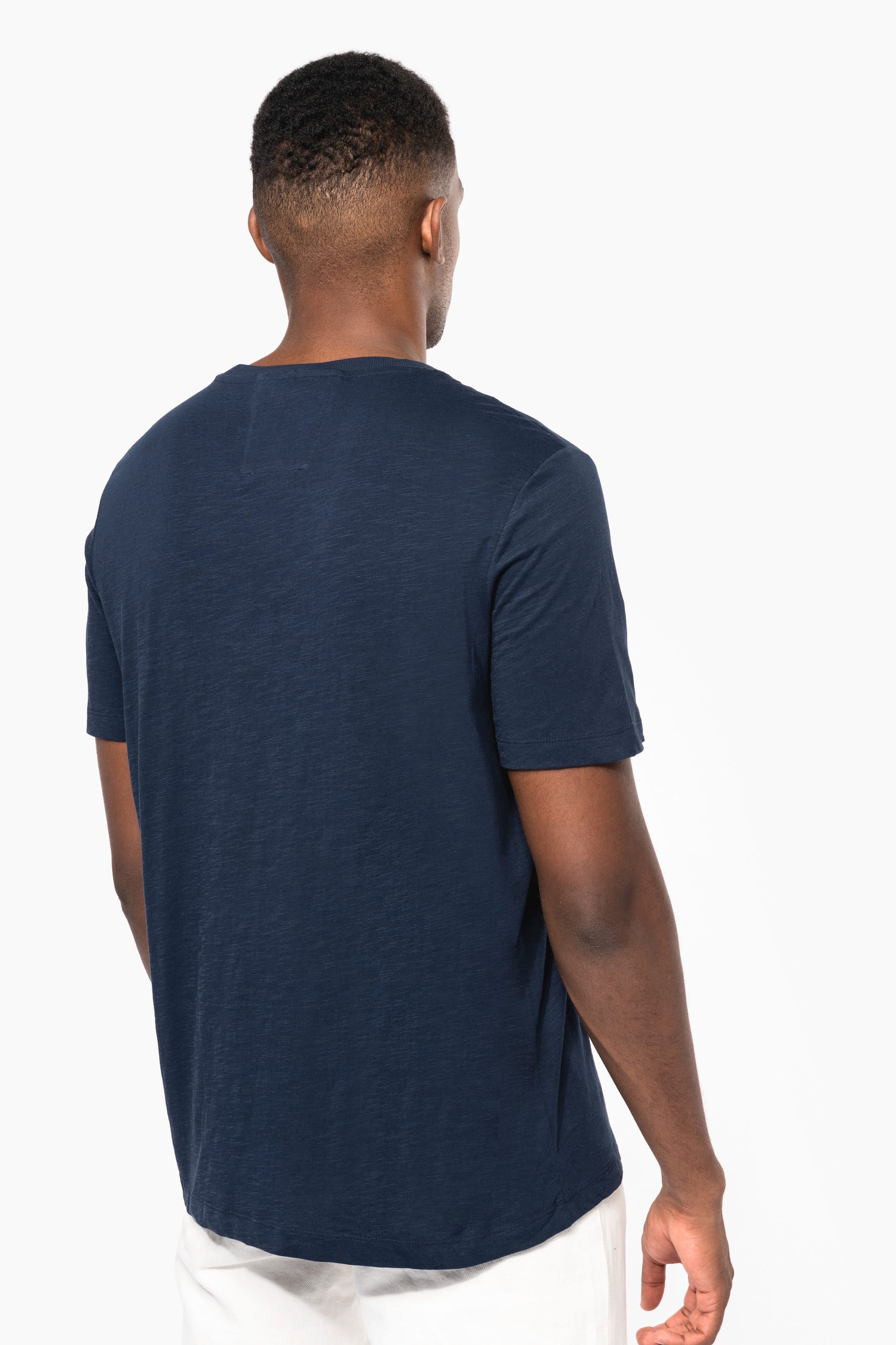 T-shirt slub écoresponsable col rond manches courtes homme - 160 g – Image 279