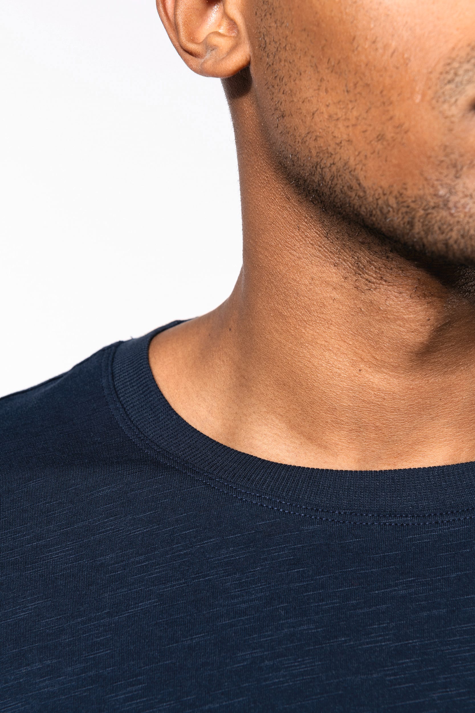 T-shirt slub écoresponsable col rond manches courtes homme - 160 g – Image 283