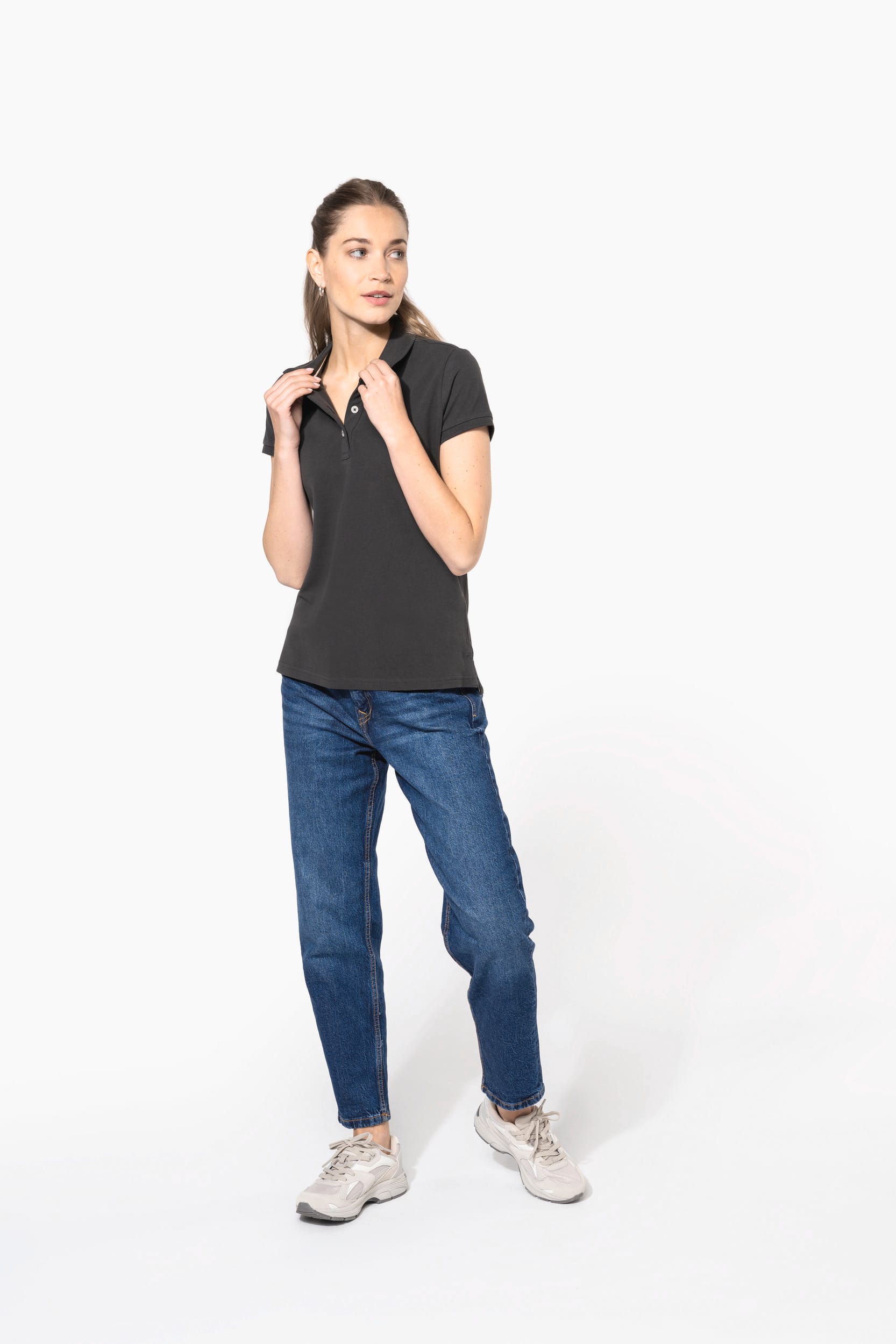 Polo vintage manches courtes femme – Image 256