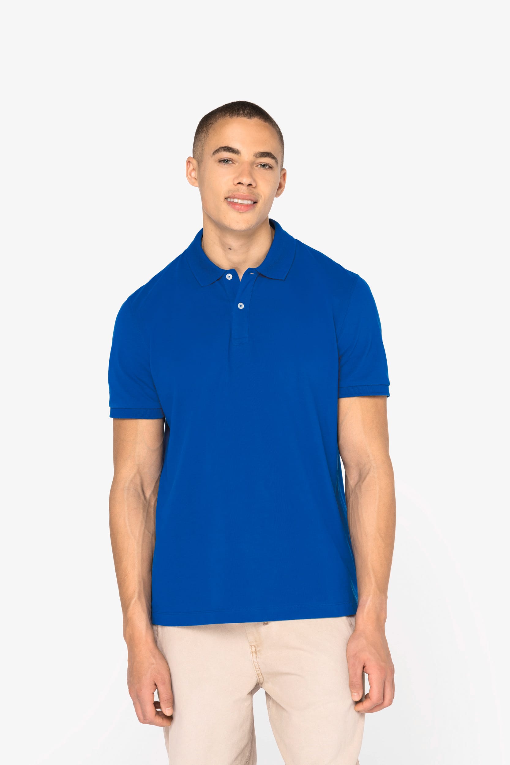 Polo écoresponsable maille piquée homme