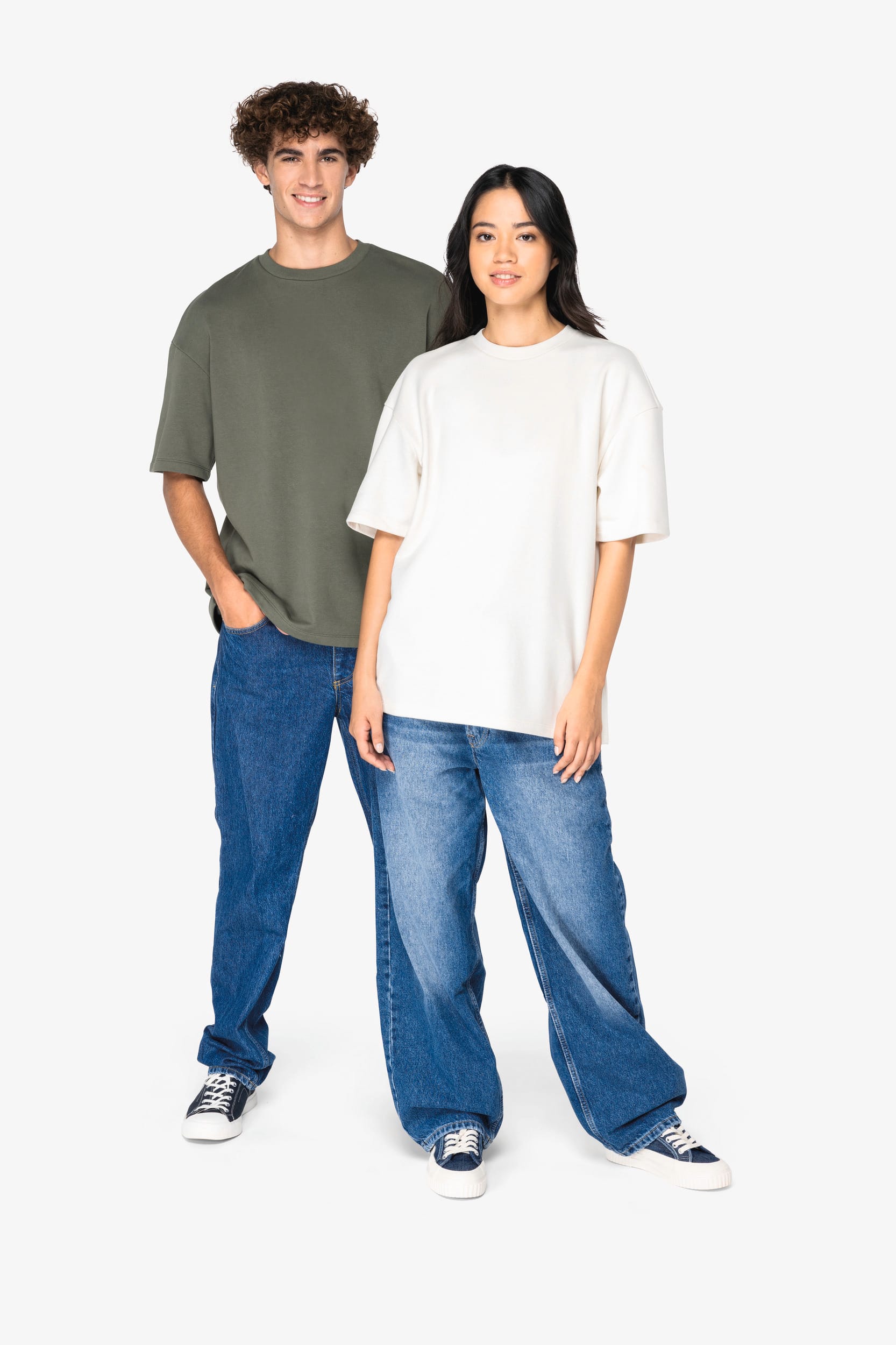 T-shirt écoresponsable oversize French Terry unisexe – Image 414