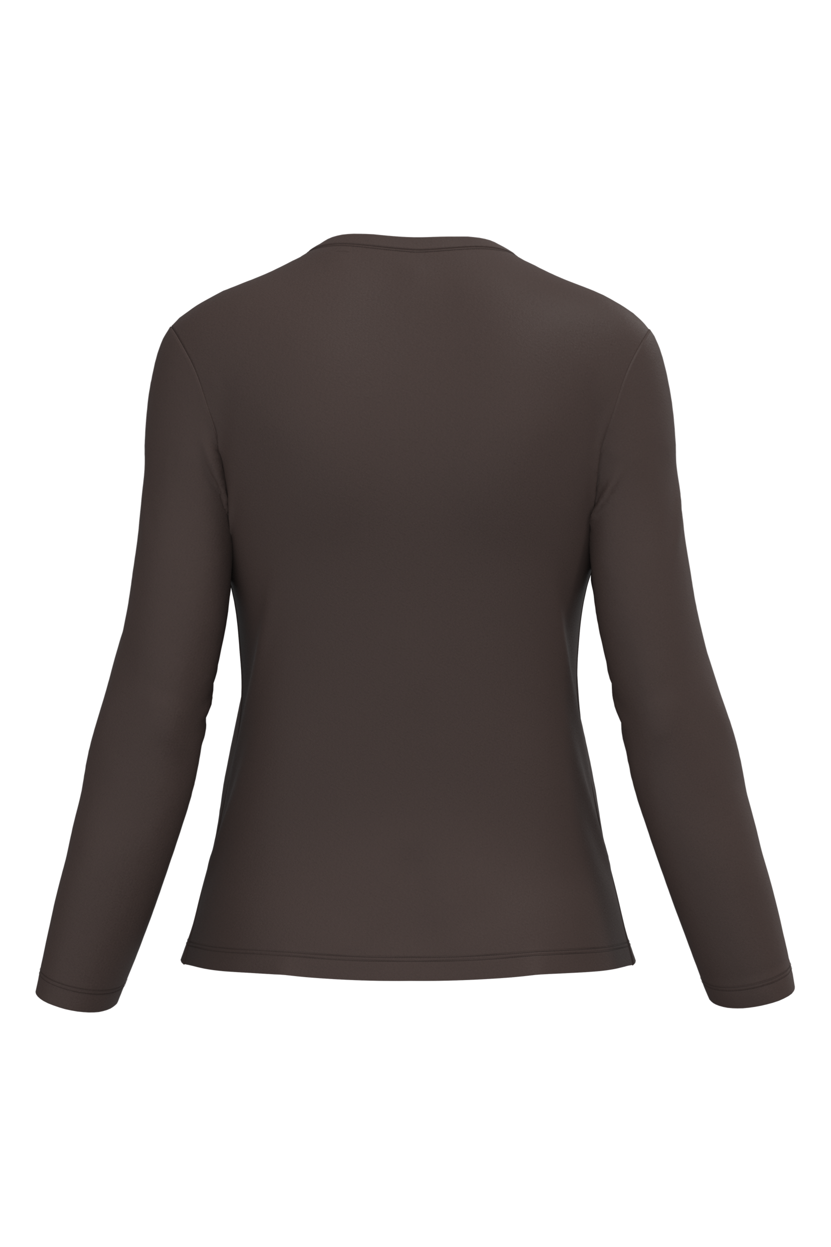 T-shirt col V manches longues femme – Image 3242