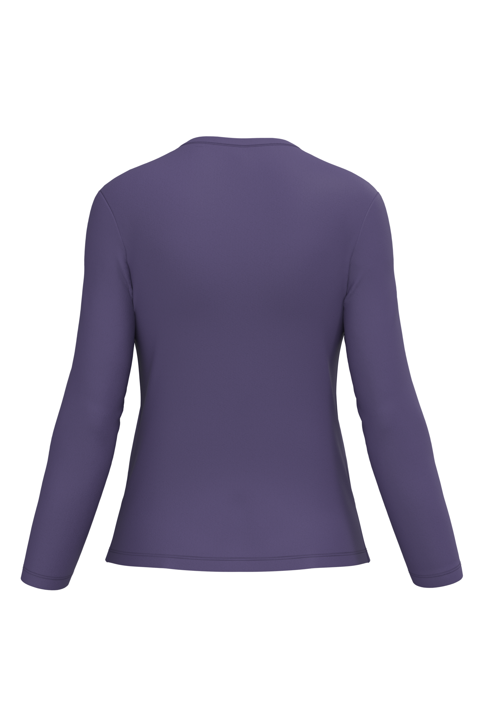 T-shirt col V manches longues femme – Image 3386