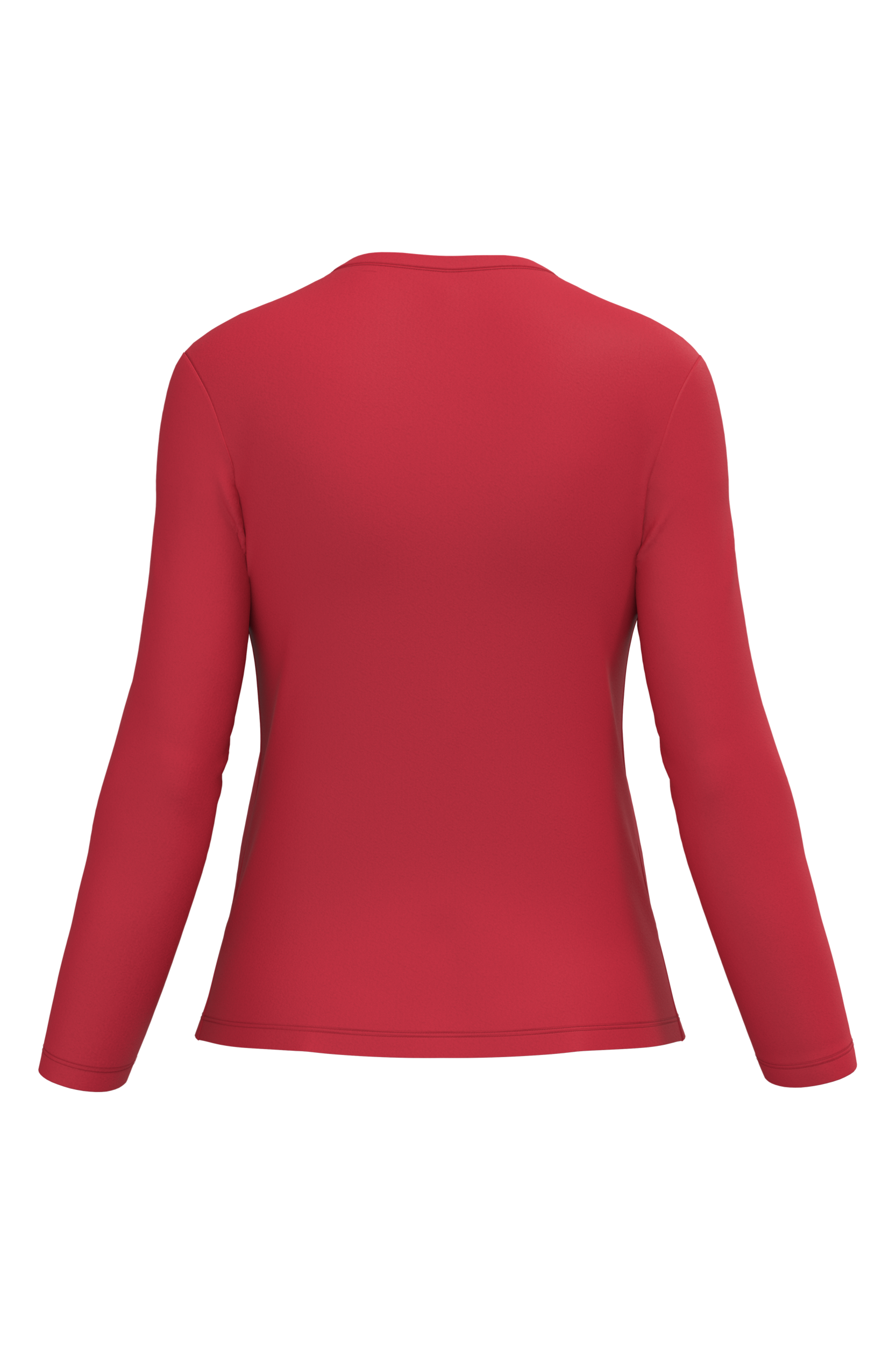 T-shirt col V manches longues femme – Image 3398