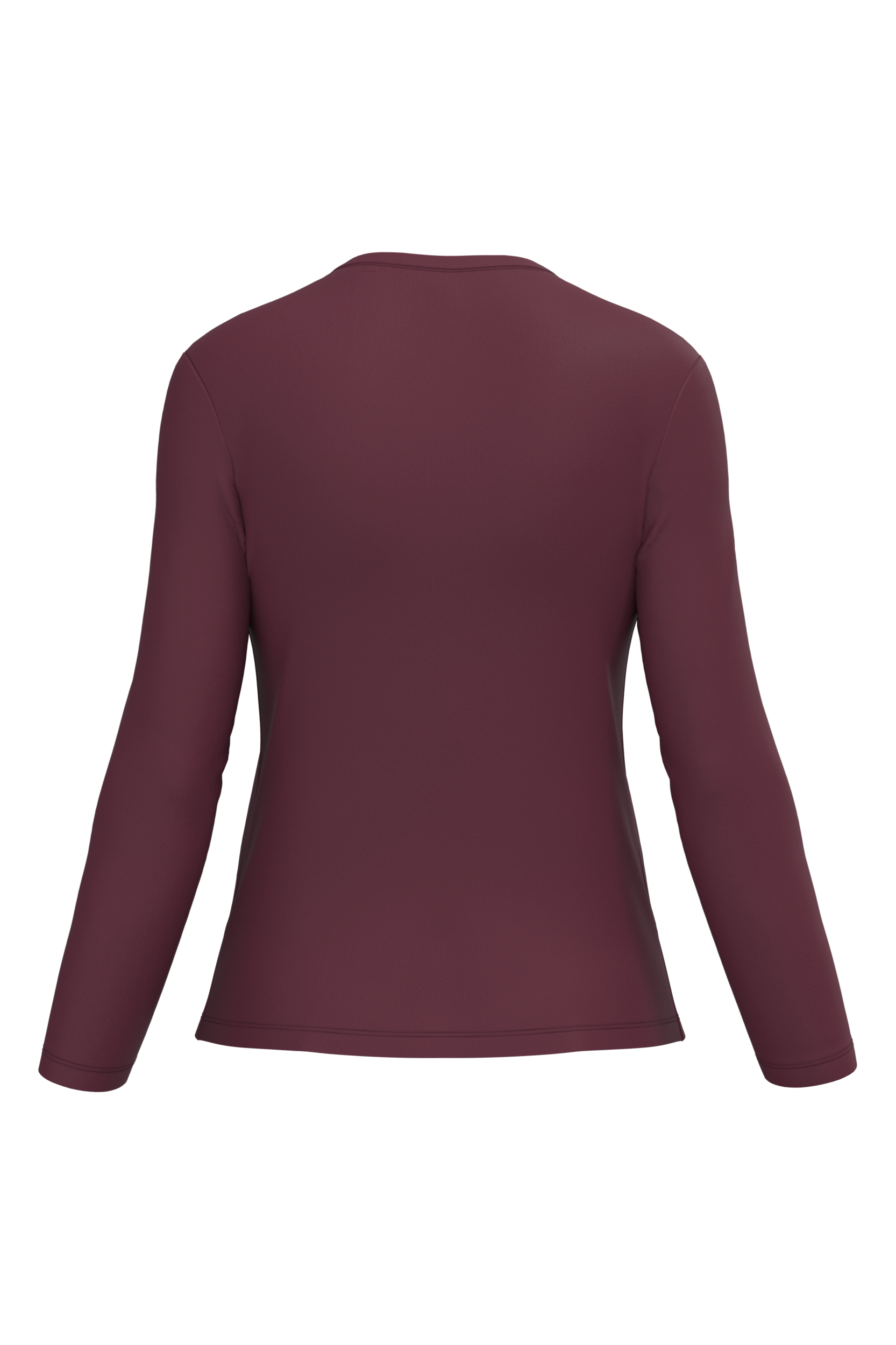 T-shirt col V manches longues femme – Image 3458