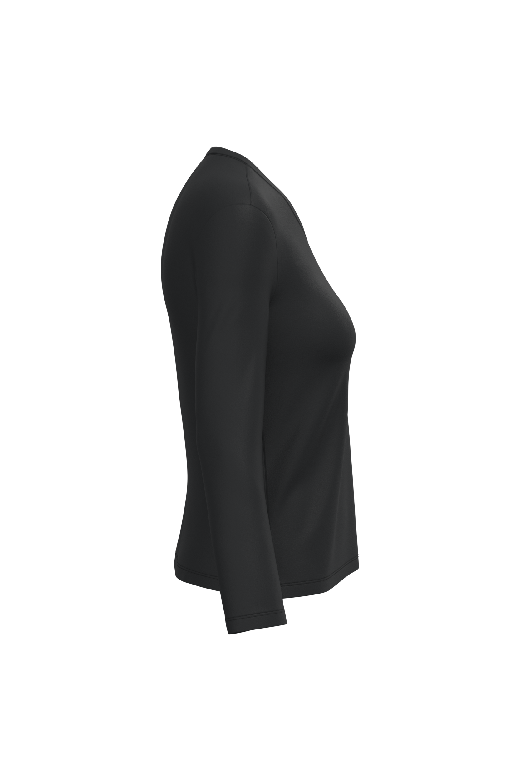 T-shirt col V manches longues femme – Image 3231