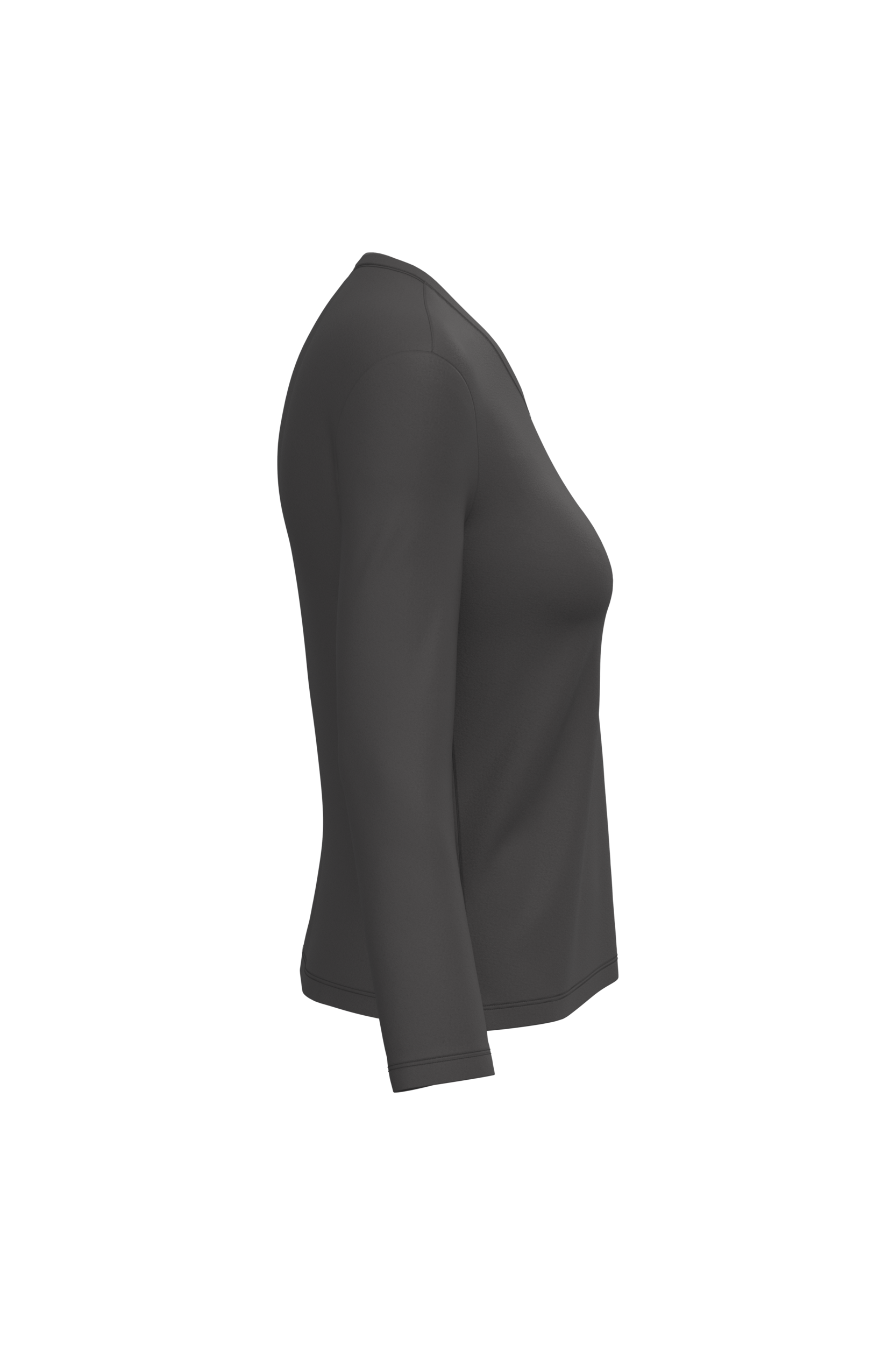 T-shirt col V manches longues femme – Image 3255