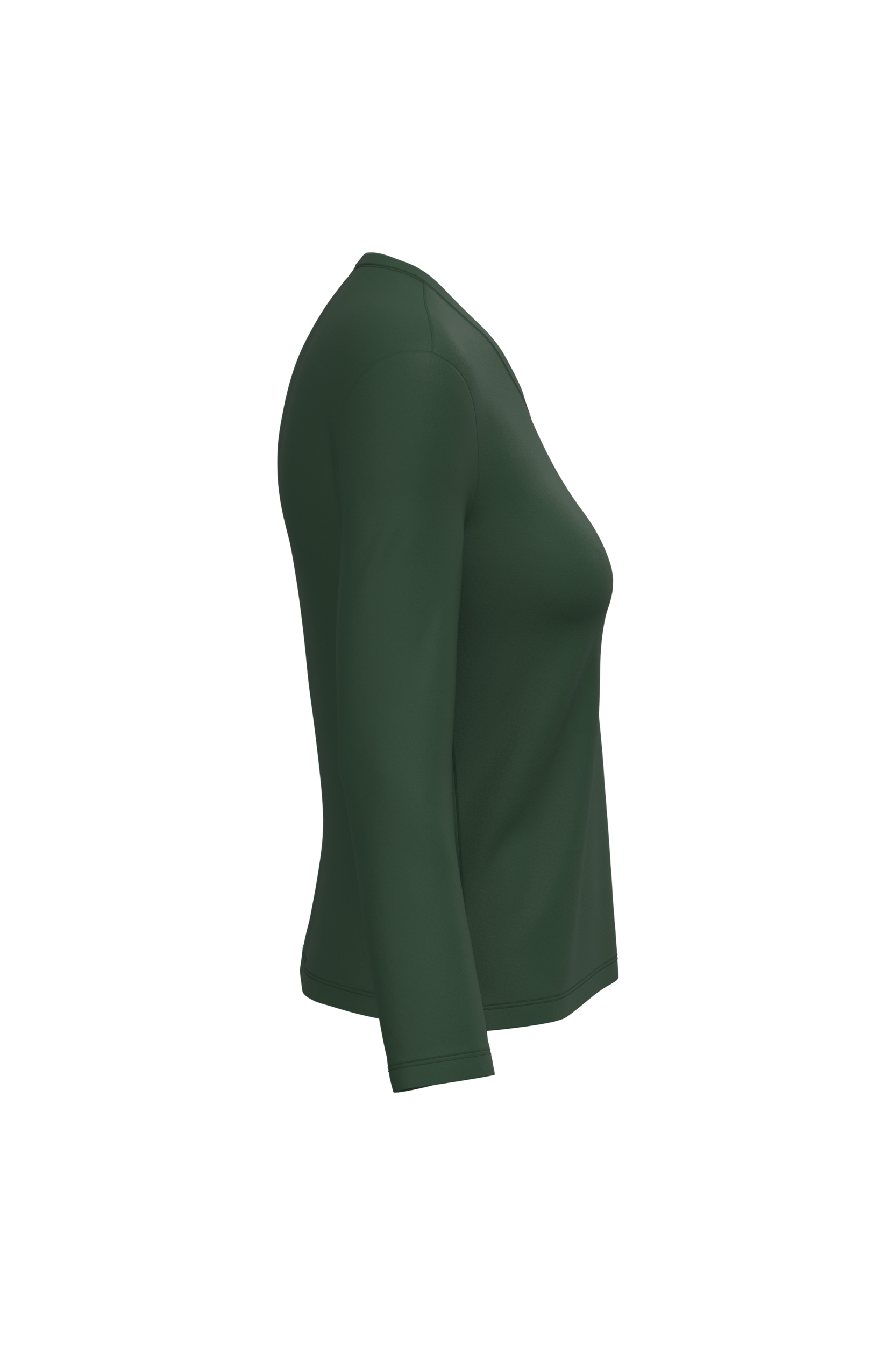 T-shirt col V manches longues femme – Image 3279