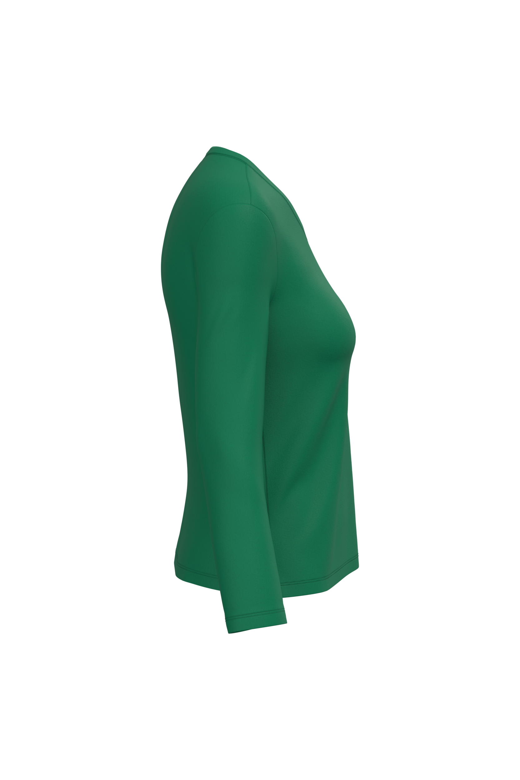 T-shirt col V manches longues femme – Image 3303