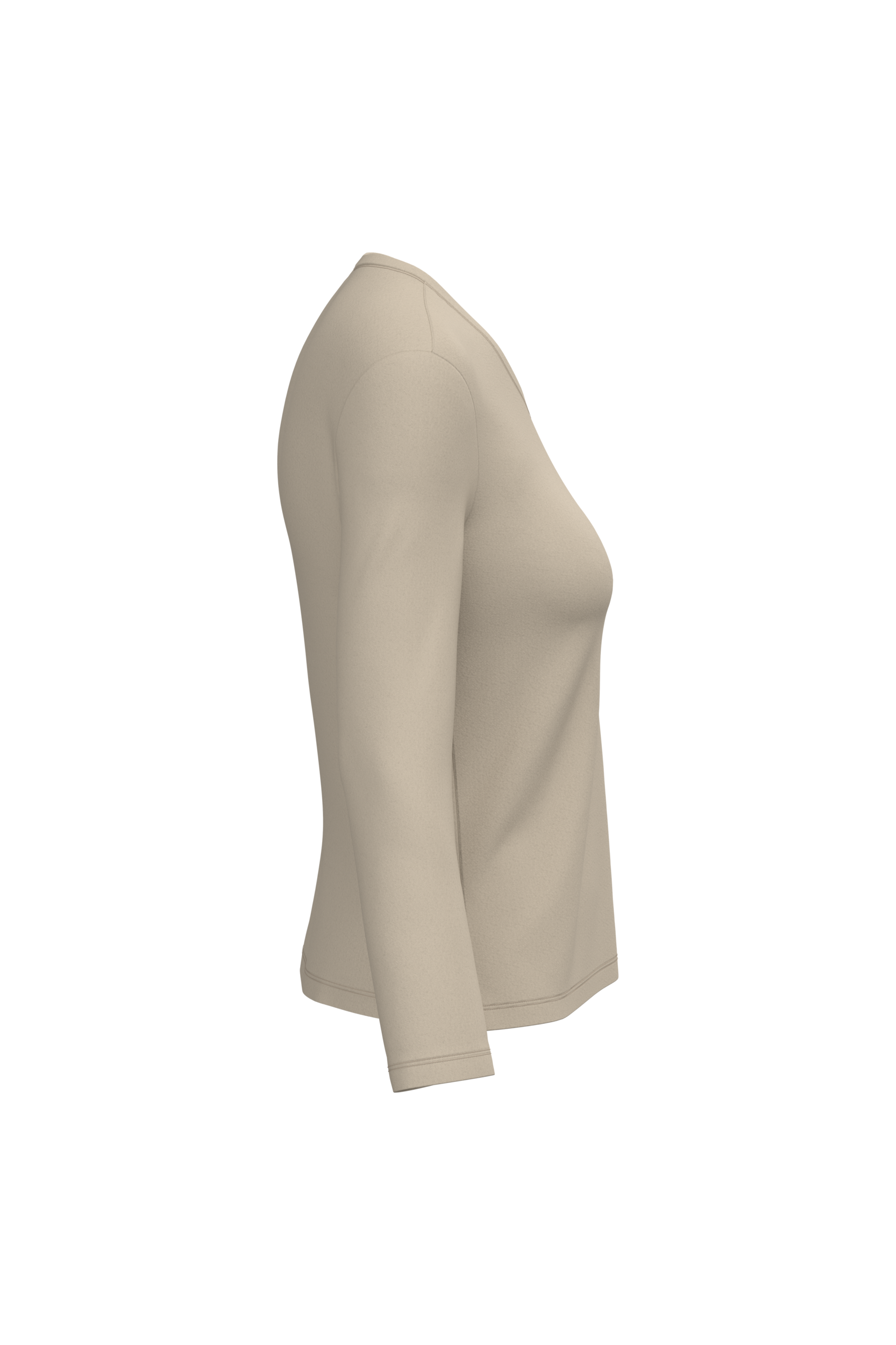 T-shirt col V manches longues femme – Image 3327