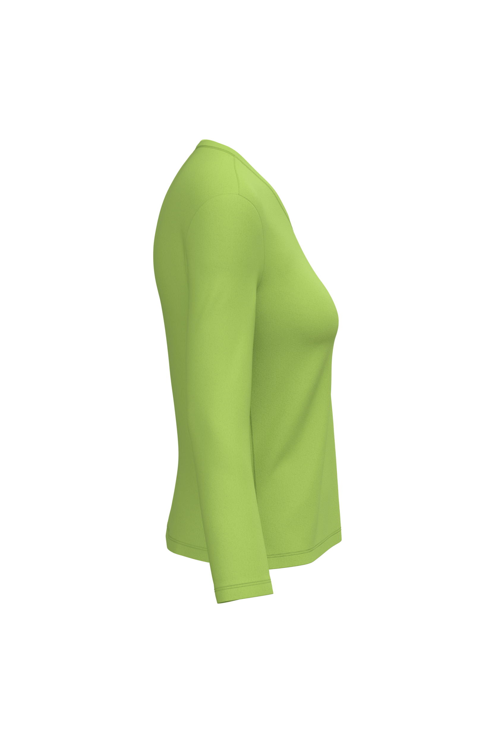 T-shirt col V manches longues femme – Image 3339