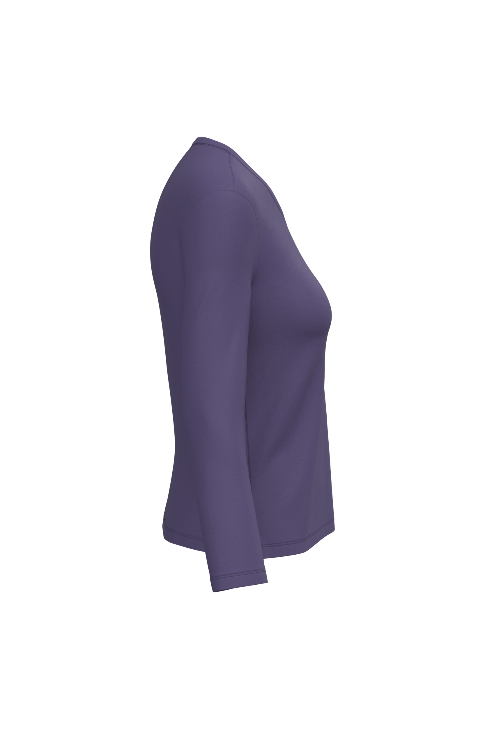 T-shirt col V manches longues femme – Image 3387