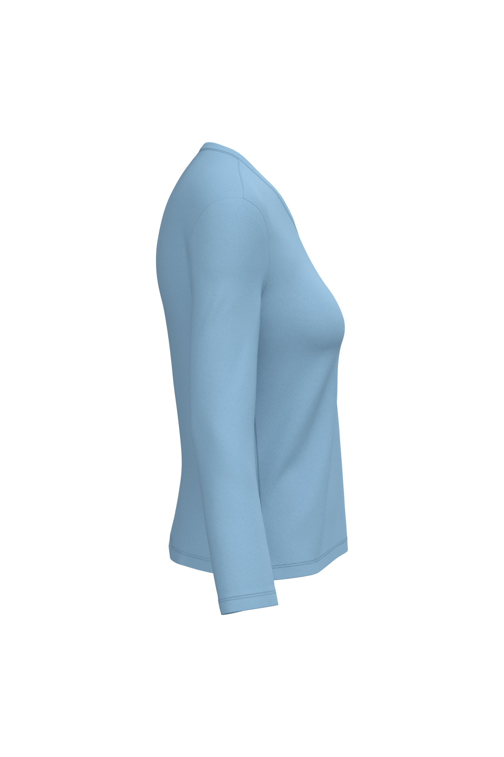 T-shirt col V manches longues femme – Image 3423