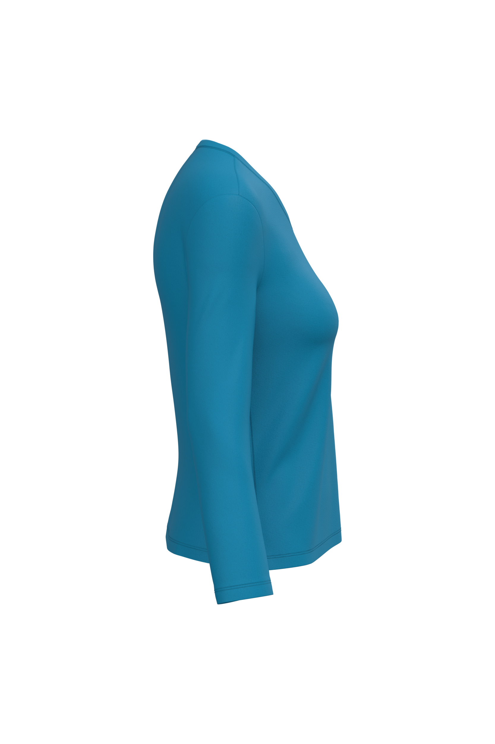 T-shirt col V manches longues femme – Image 3435