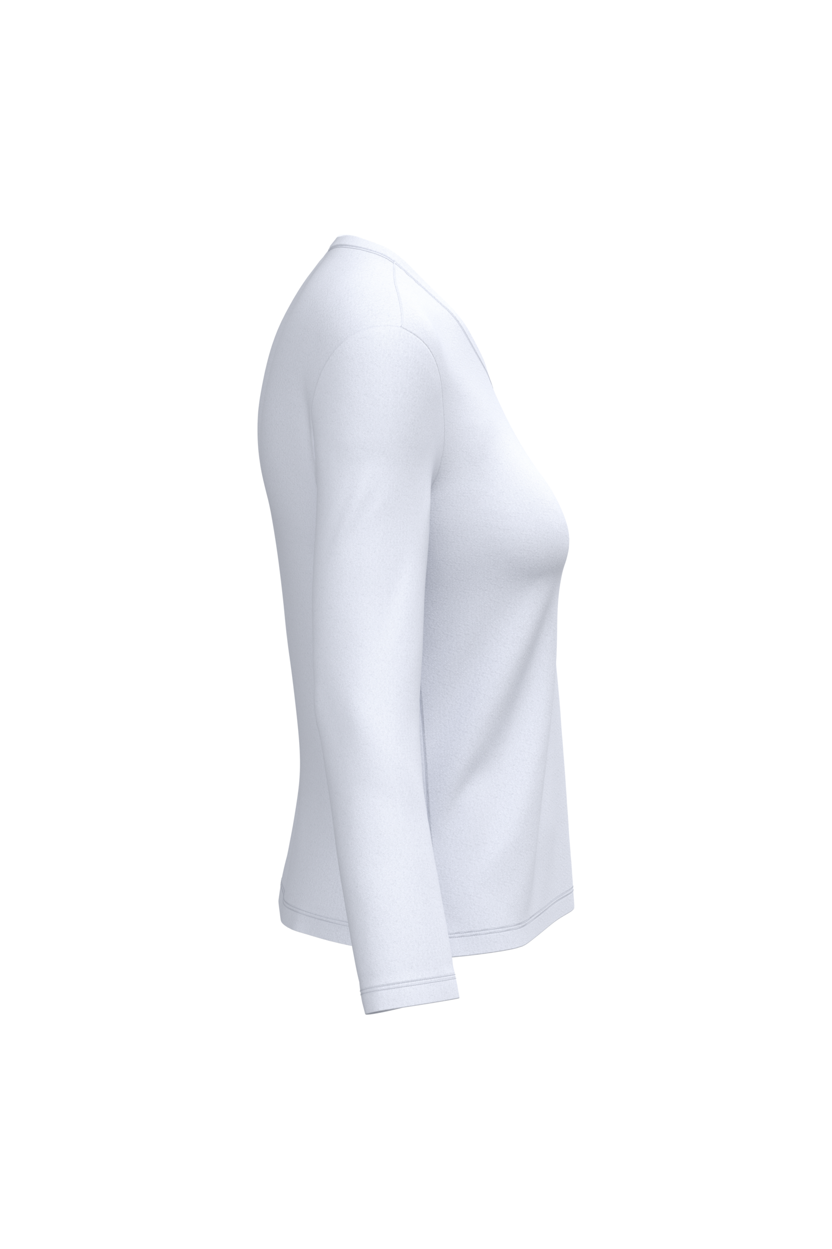 T-shirt col V manches longues femme – Image 3447