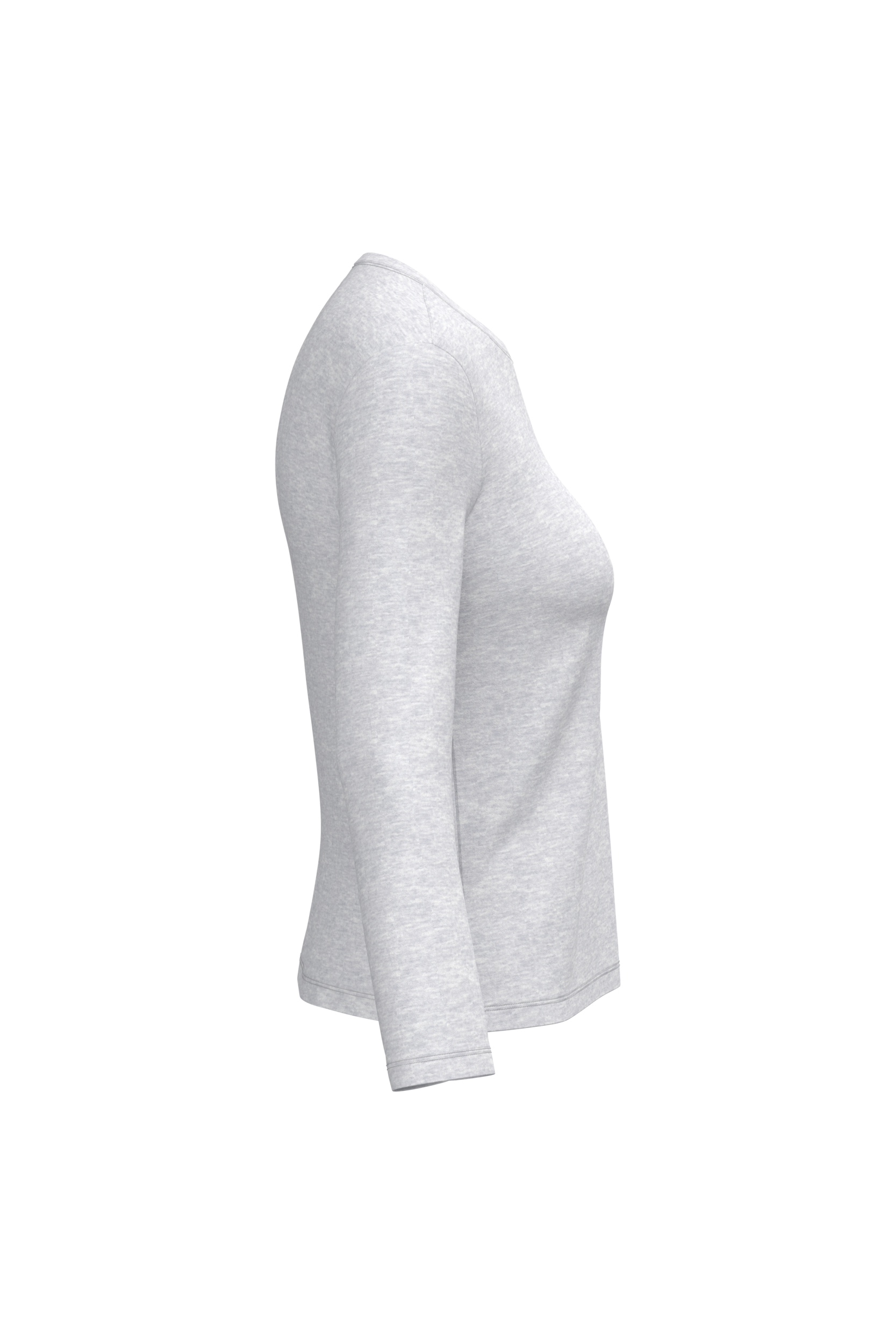 T-shirt col rond manches longues femme – Image 2962