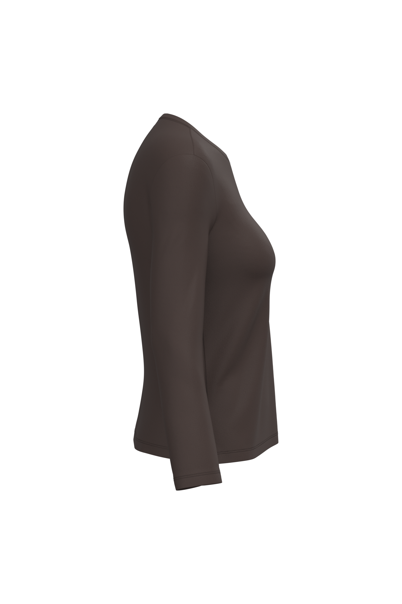 T-shirt col rond manches longues femme – Image 2986