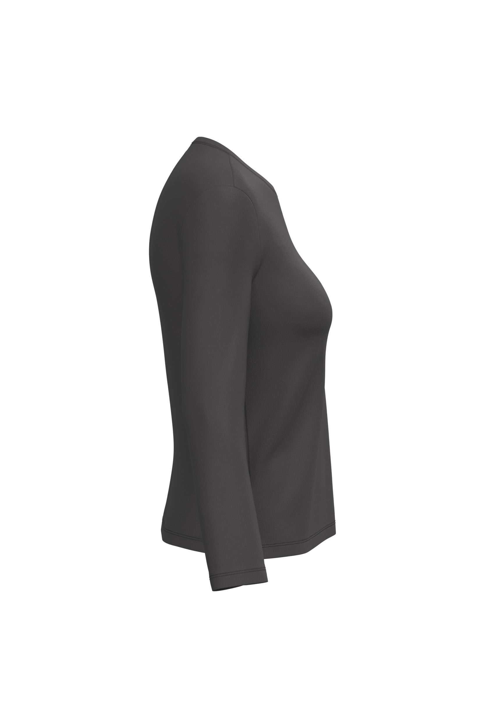 T-shirt col rond manches longues femme – Image 2998