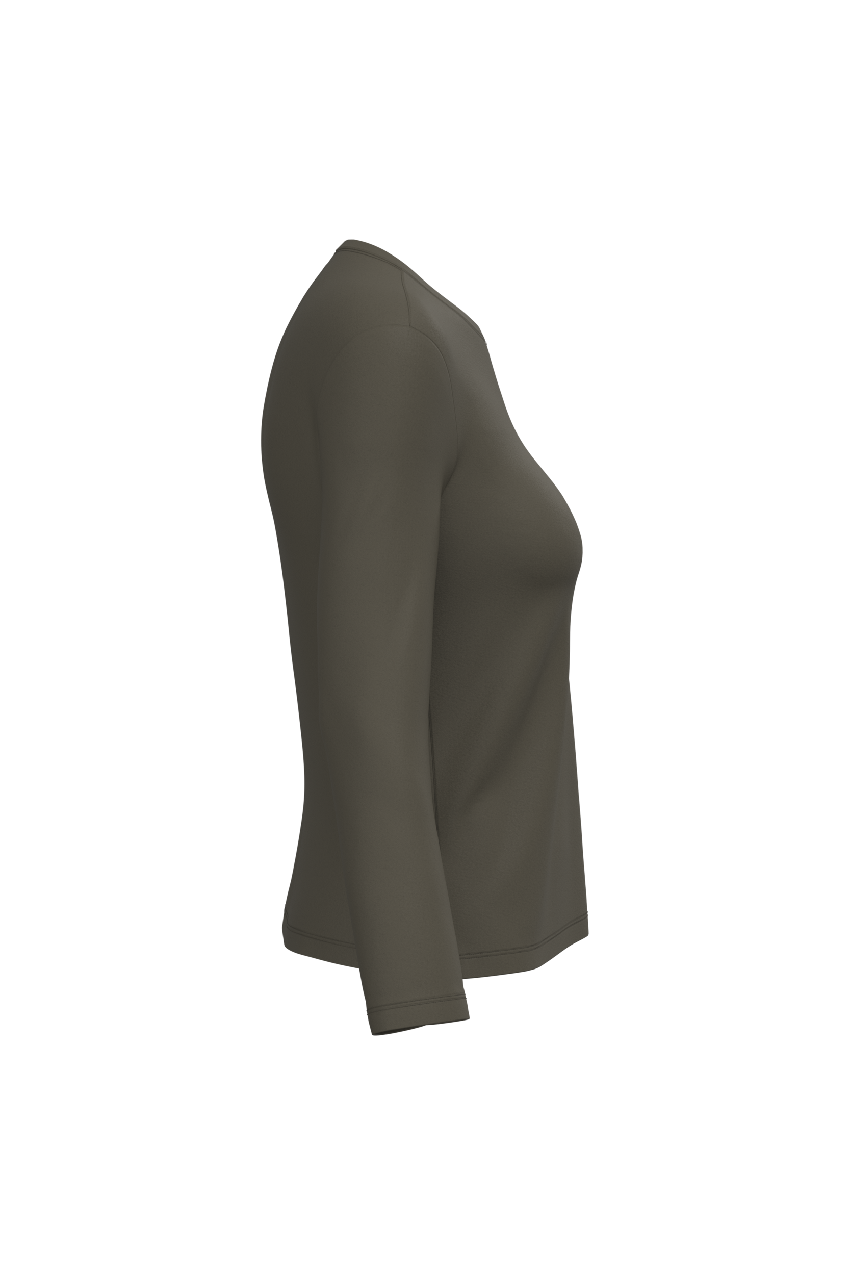 T-shirt col rond manches longues femme – Image 3010