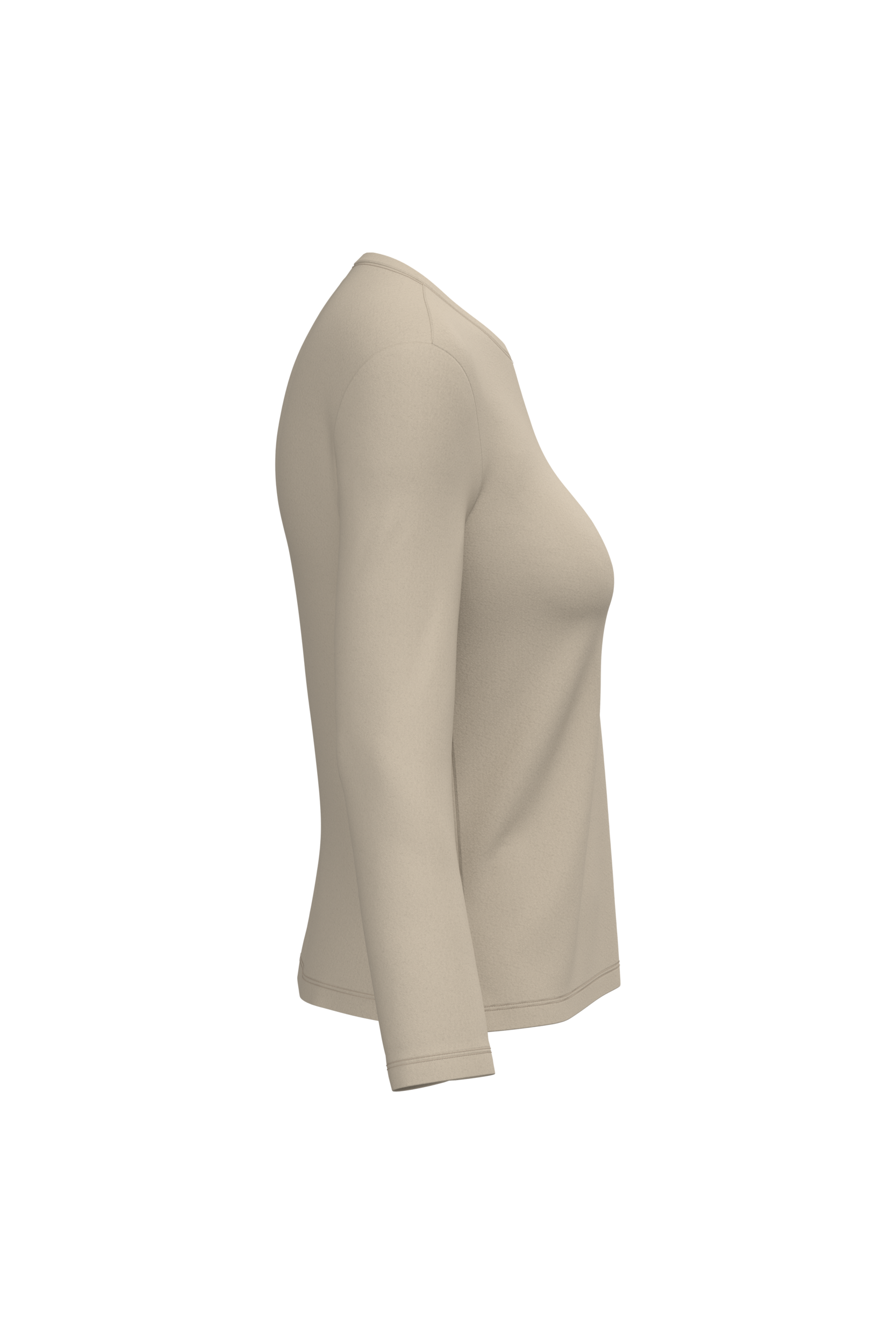 T-shirt col rond manches longues femme – Image 3070