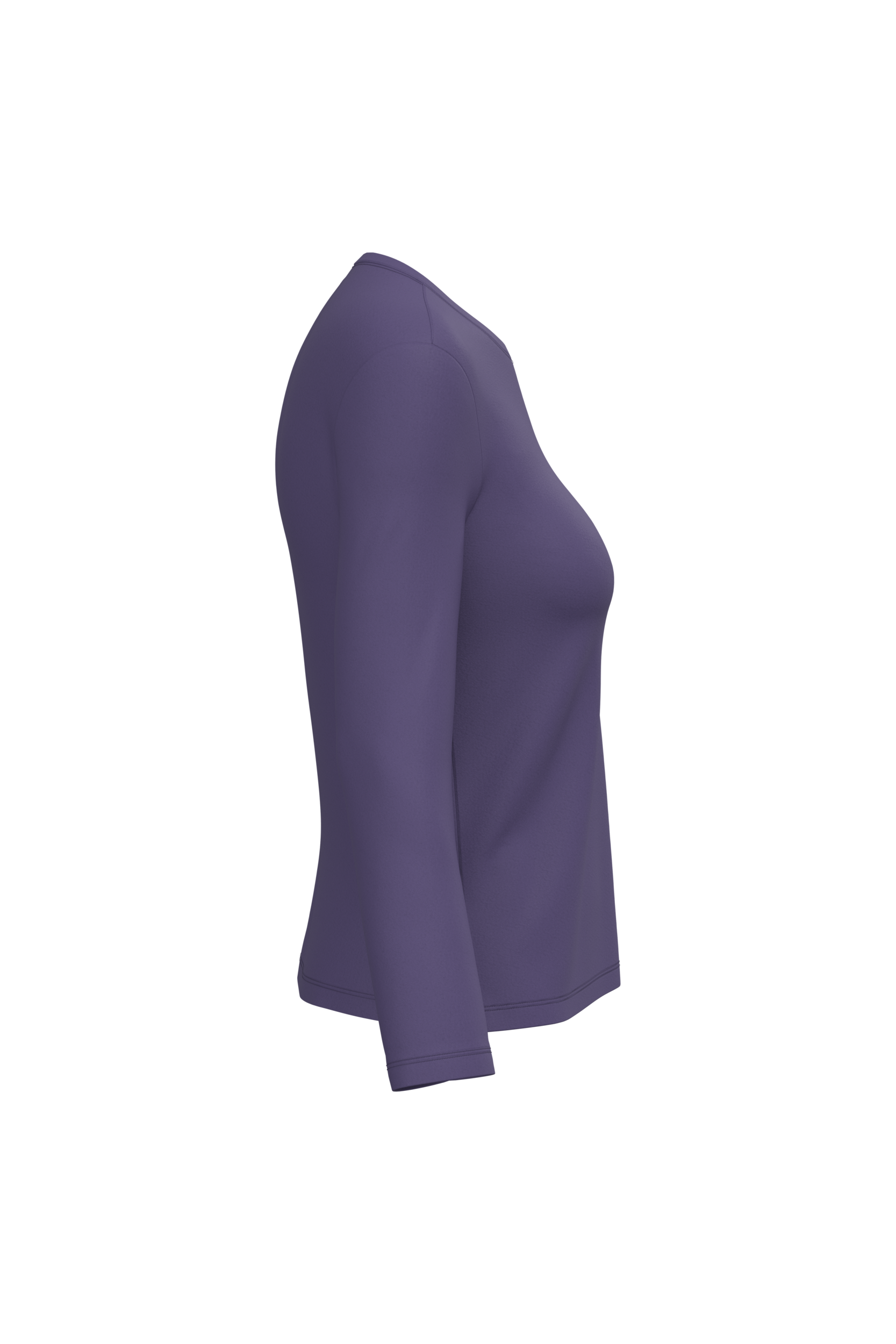 T-shirt col rond manches longues femme – Image 3130