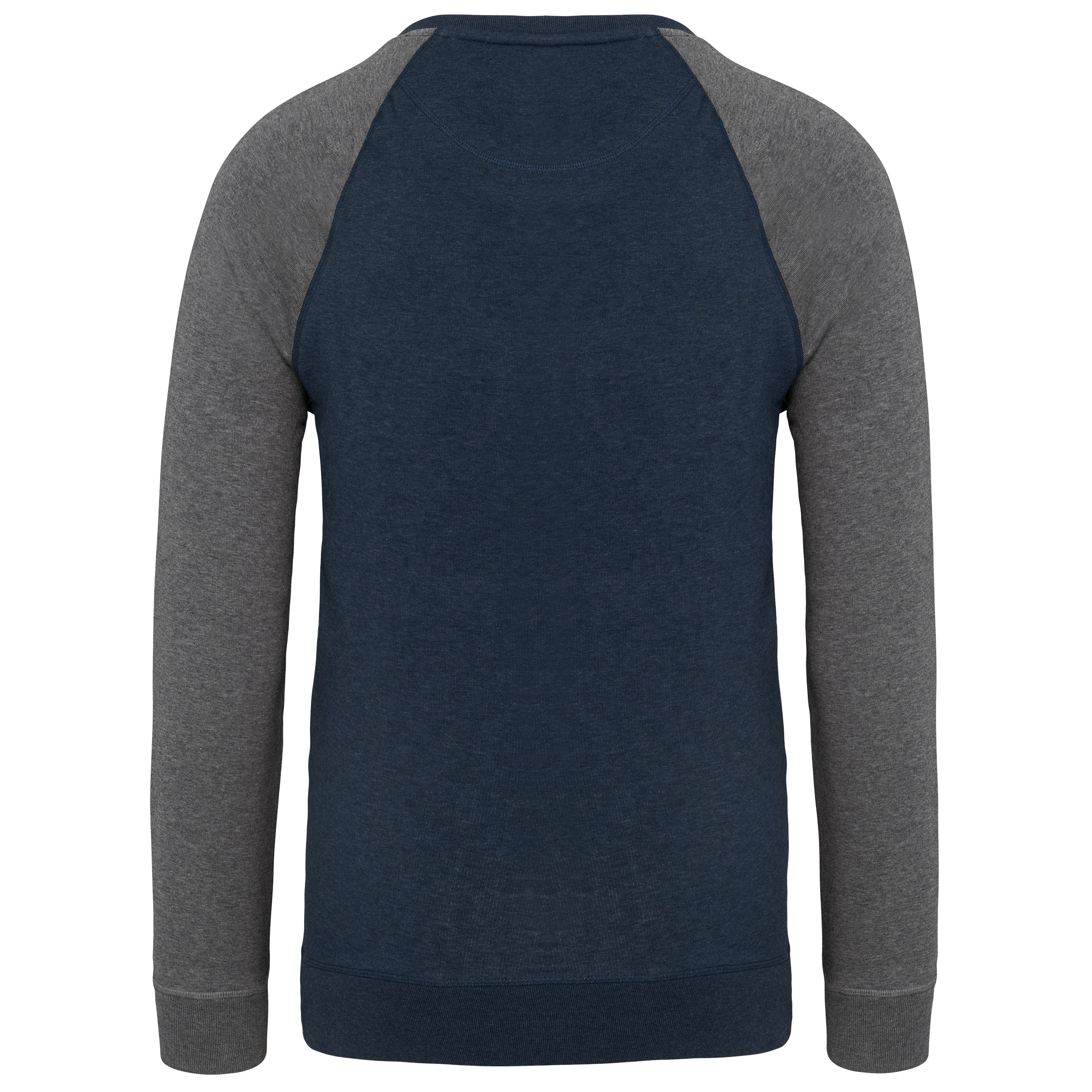 Sweat-shirt French Terry Bio bicolore col rond manches raglan homme – Image 240