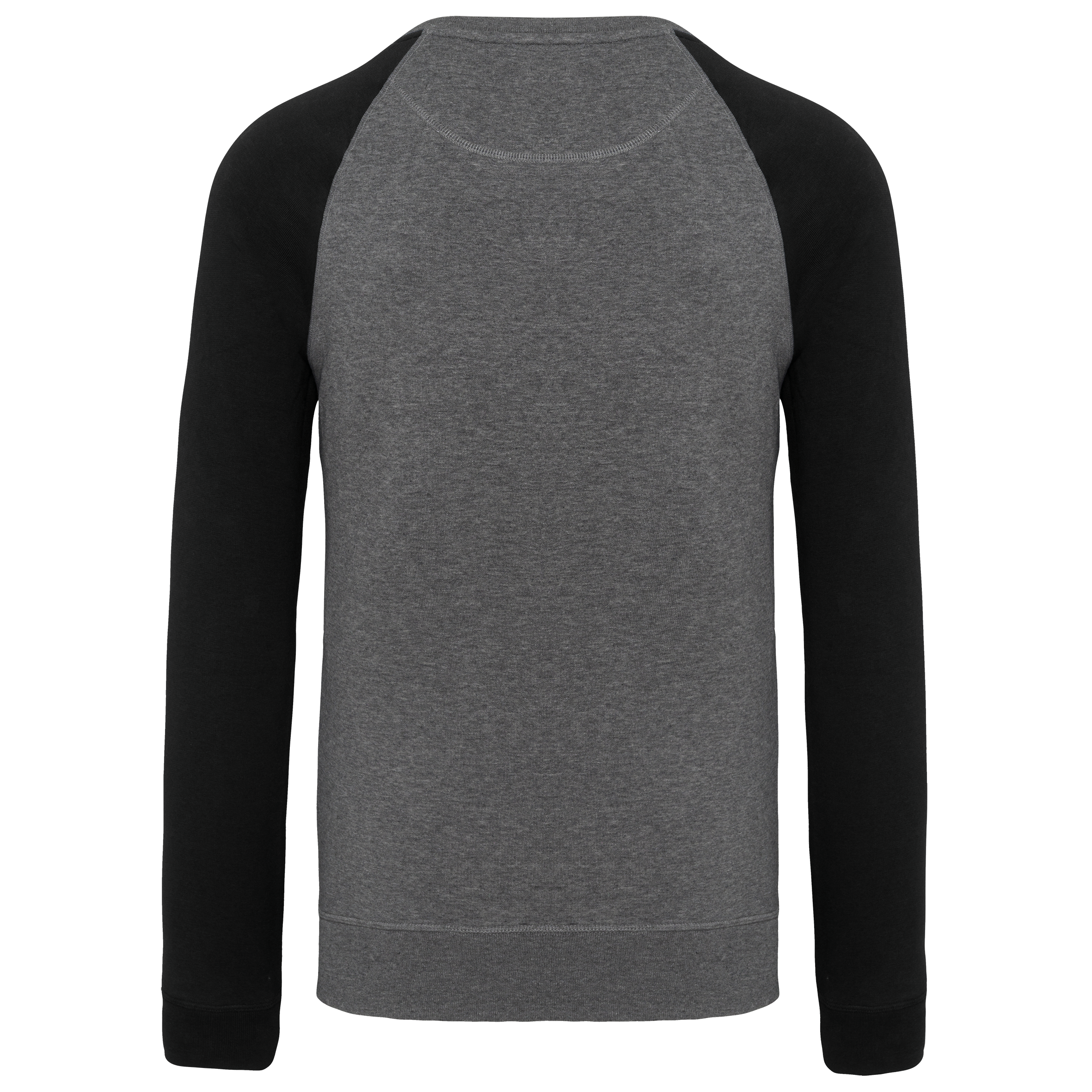 Sweat-shirt French Terry Bio bicolore col rond manches raglan homme – Image 252