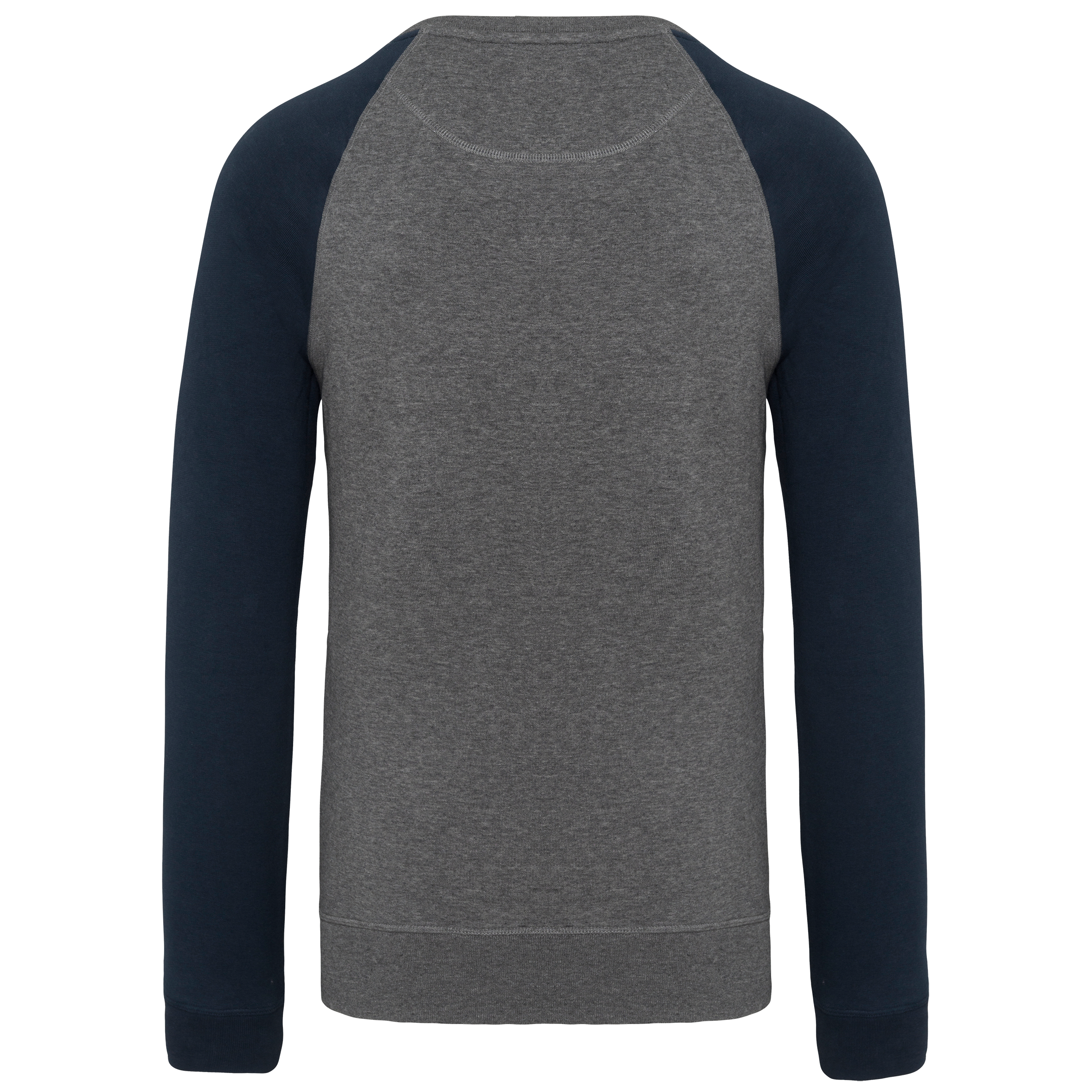 Sweat-shirt French Terry Bio bicolore col rond manches raglan homme – Image 264