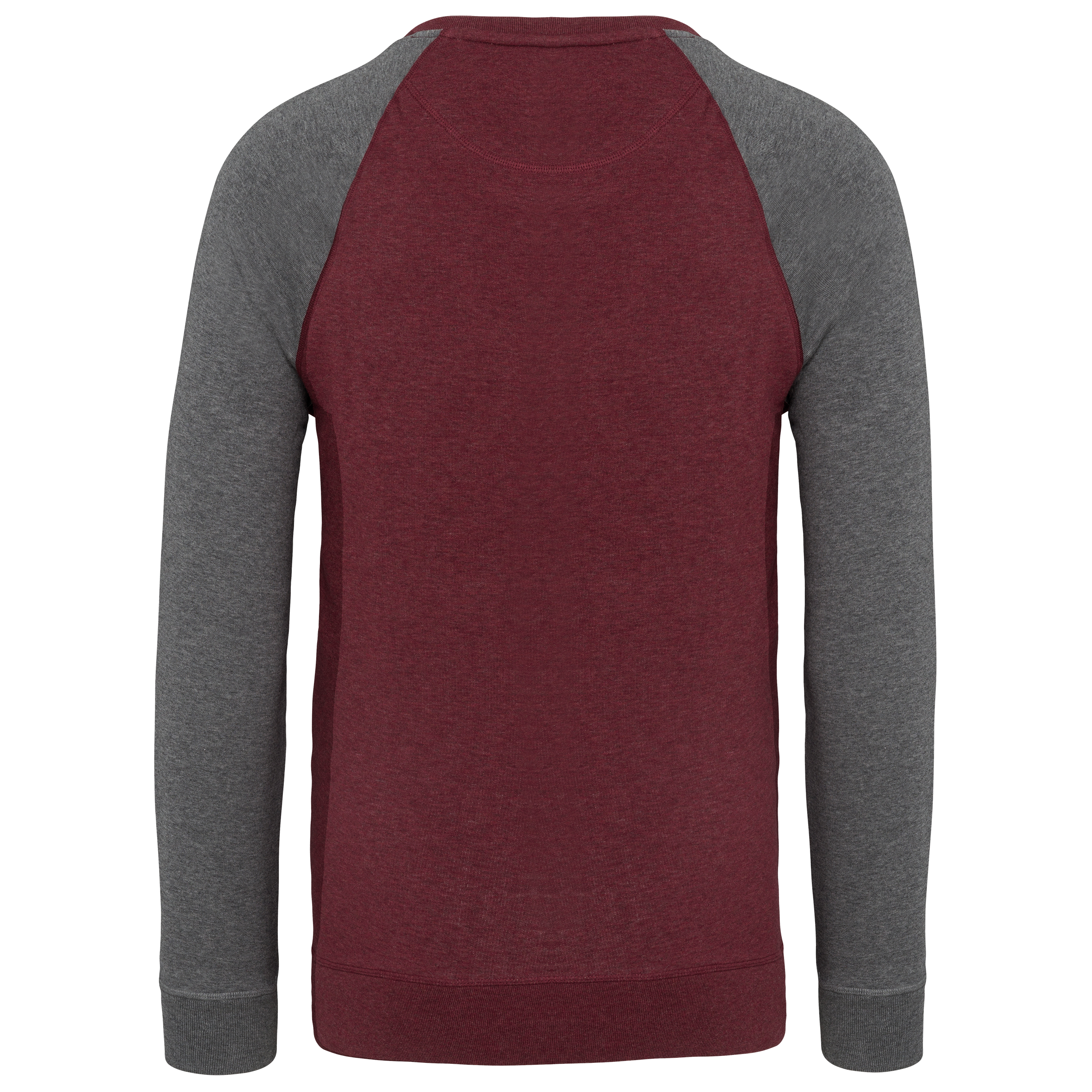Sweat-shirt French Terry Bio bicolore col rond manches raglan homme – Image 276