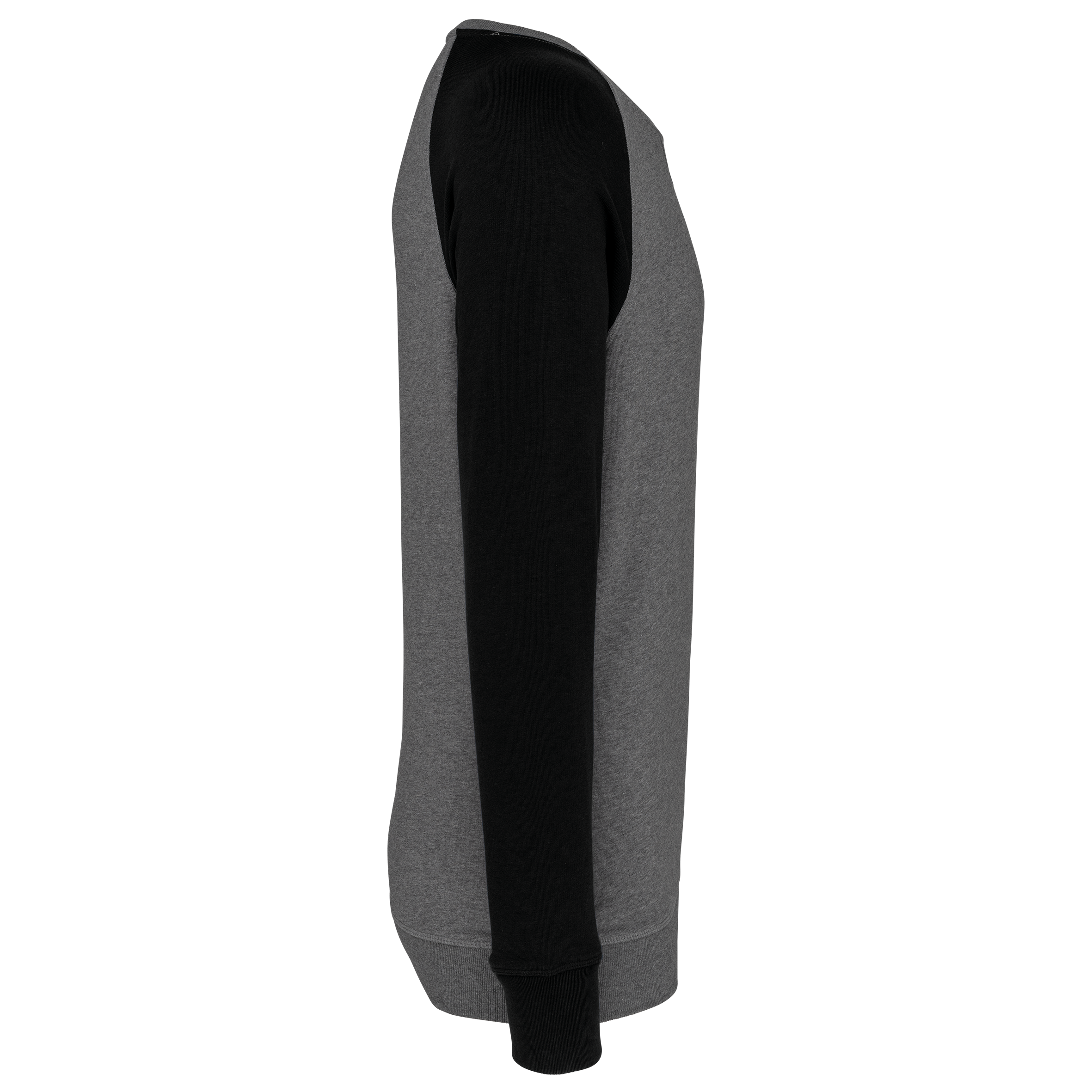 Sweat-shirt French Terry Bio bicolore col rond manches raglan homme – Image 253