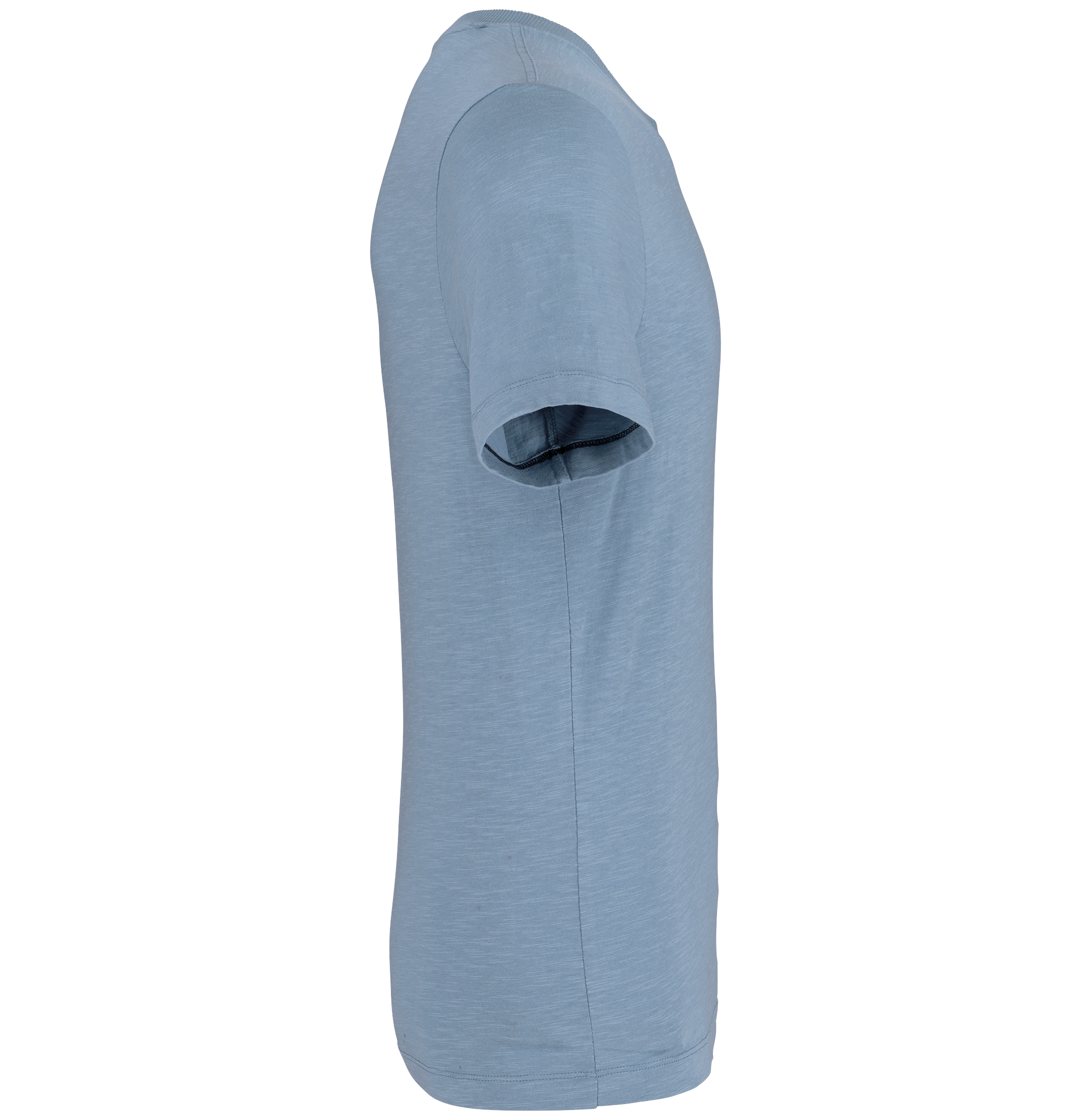 T-shirt slub écoresponsable col rond manches courtes homme - 160 g – Image 354