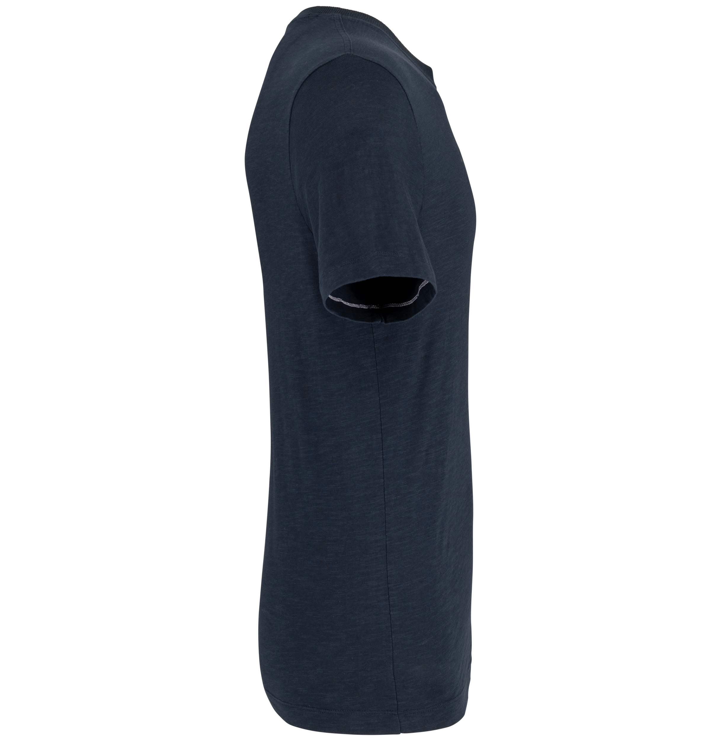 T-shirt slub écoresponsable col rond manches courtes homme - 160 g – Image 386