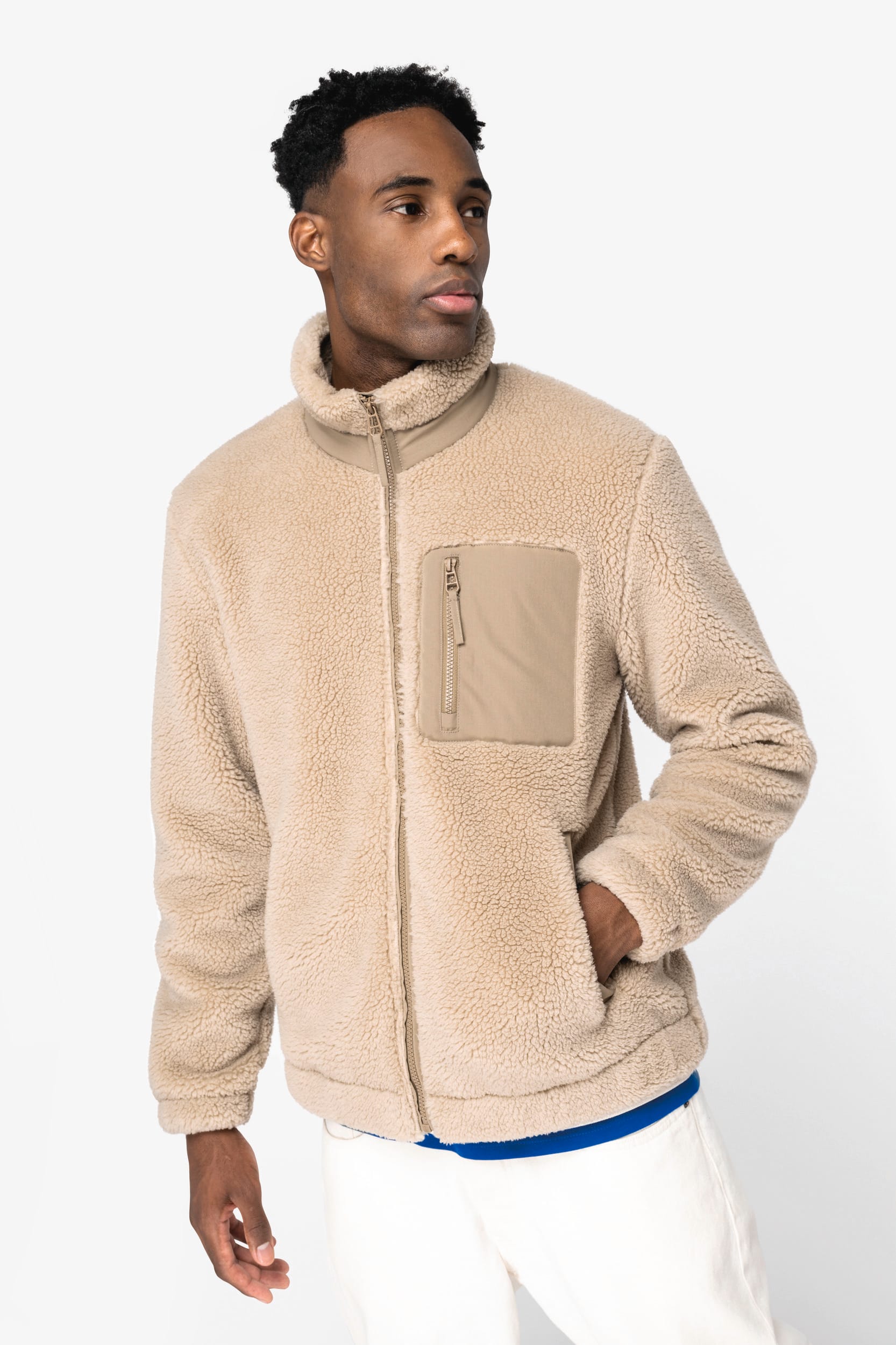 Veste écoresponsable en sherpa unisexe – Image 287