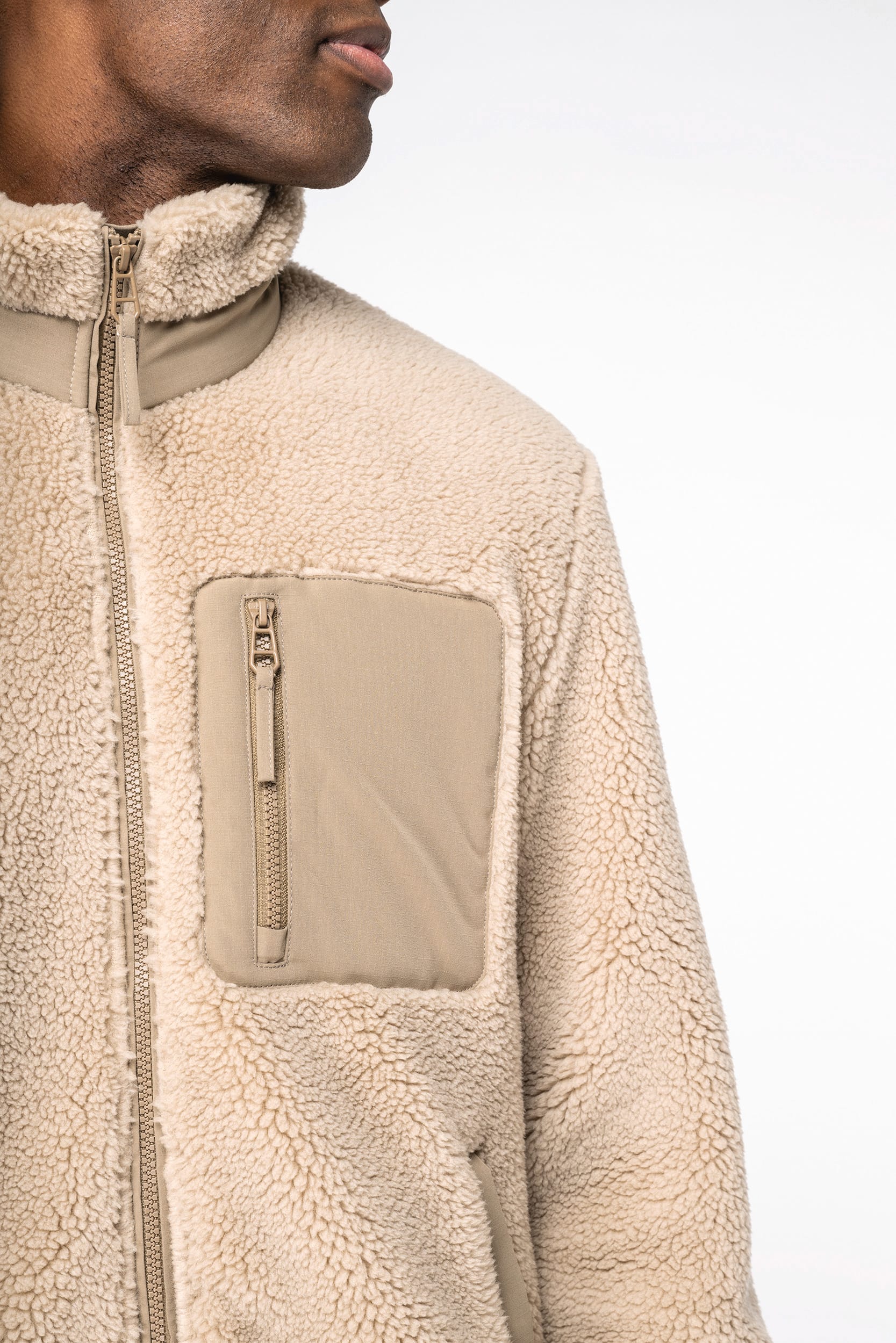 Veste écoresponsable en sherpa unisexe – Image 450