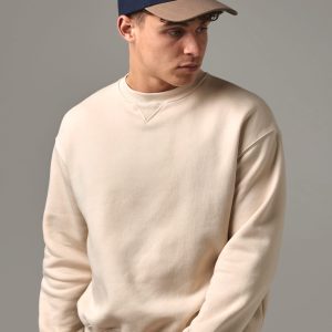 Casquette homme profil bas en coton brossé - 6 panneaux